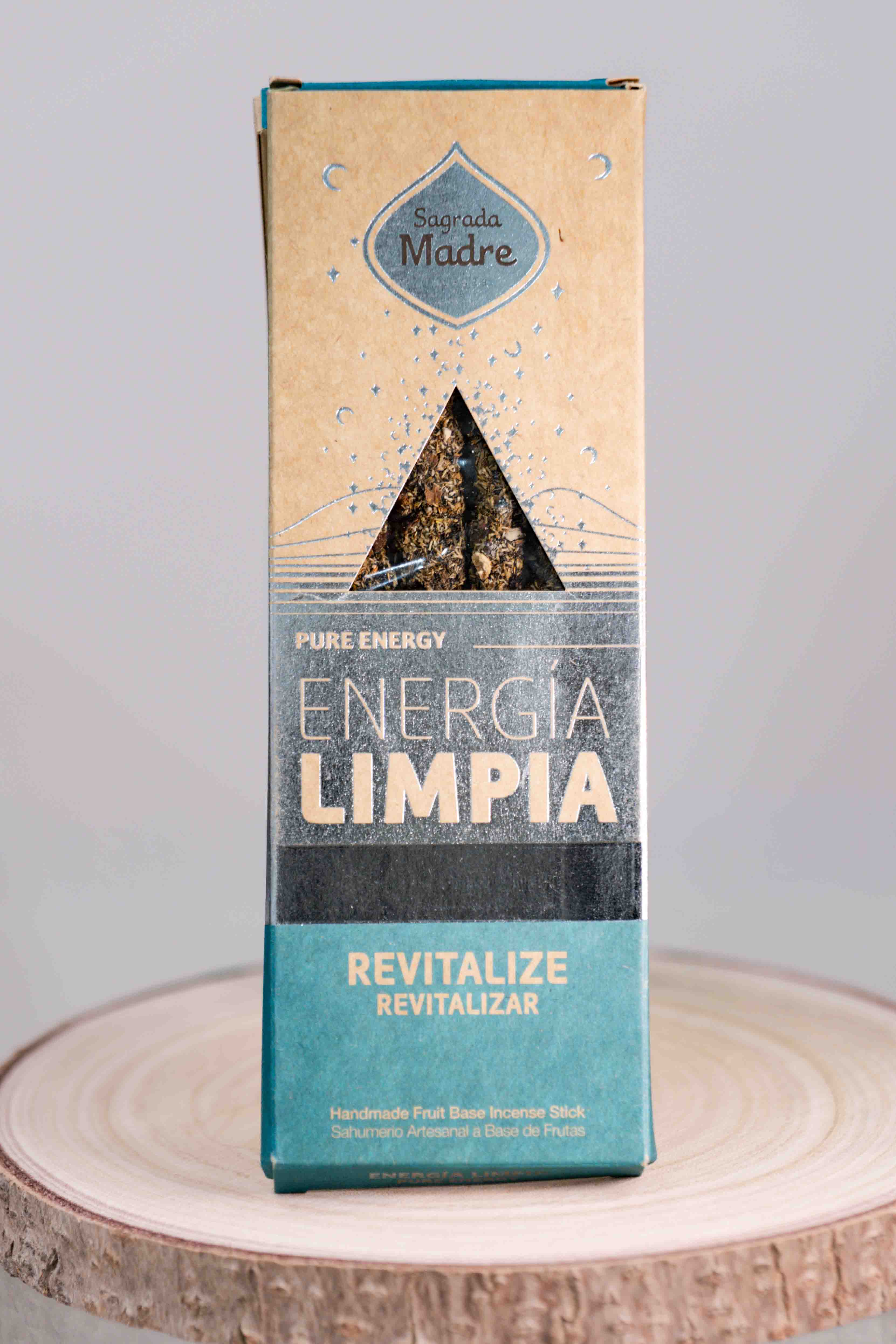 Incienso Energía Limpia: Revitalizar – Sagrada Madre