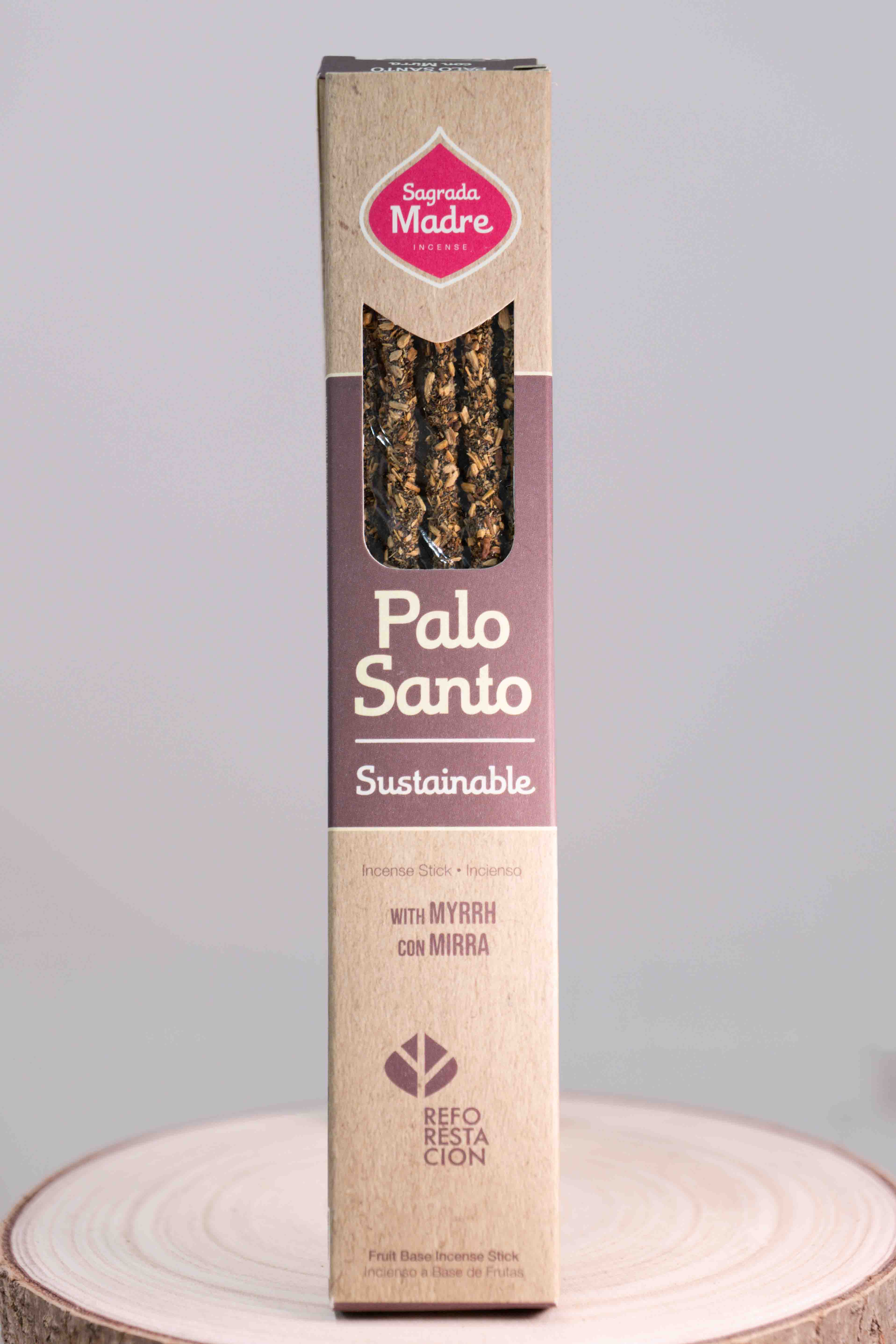 Incienso de Palo Santo con Mirra - Sagrada Madre