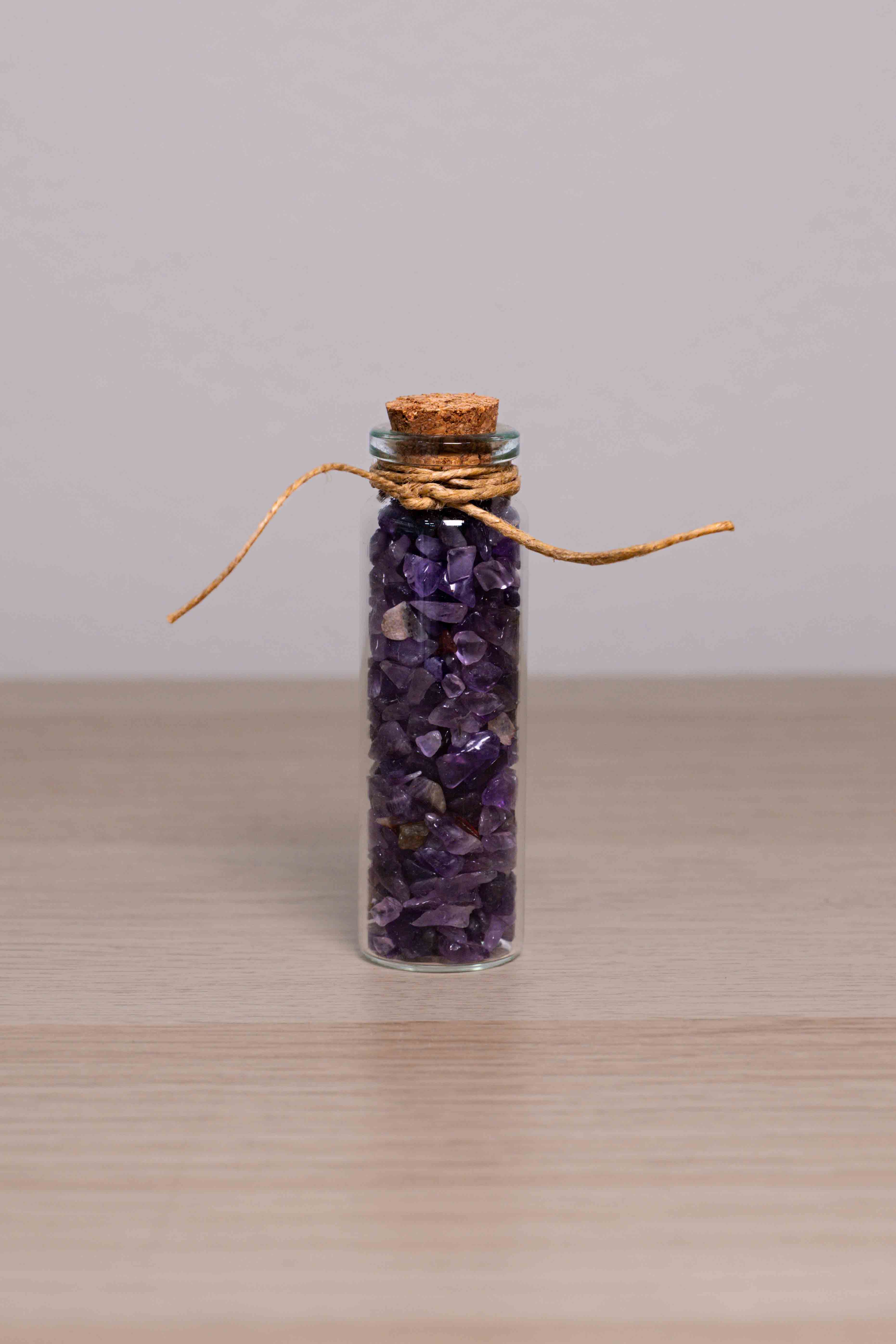 Botes de minerales - Amatista, Obsidiana, Ojo de Tigre y Cuarzo Transparente