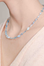 Collar de Aguamarina hecho a mano