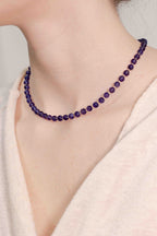 Collar de Amatista hecho a mano - Modelo B