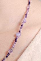 Collar de Amatista hecho a mano - Modelo C
