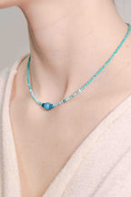 Collar de Amazonita y Ágata hecho a mano