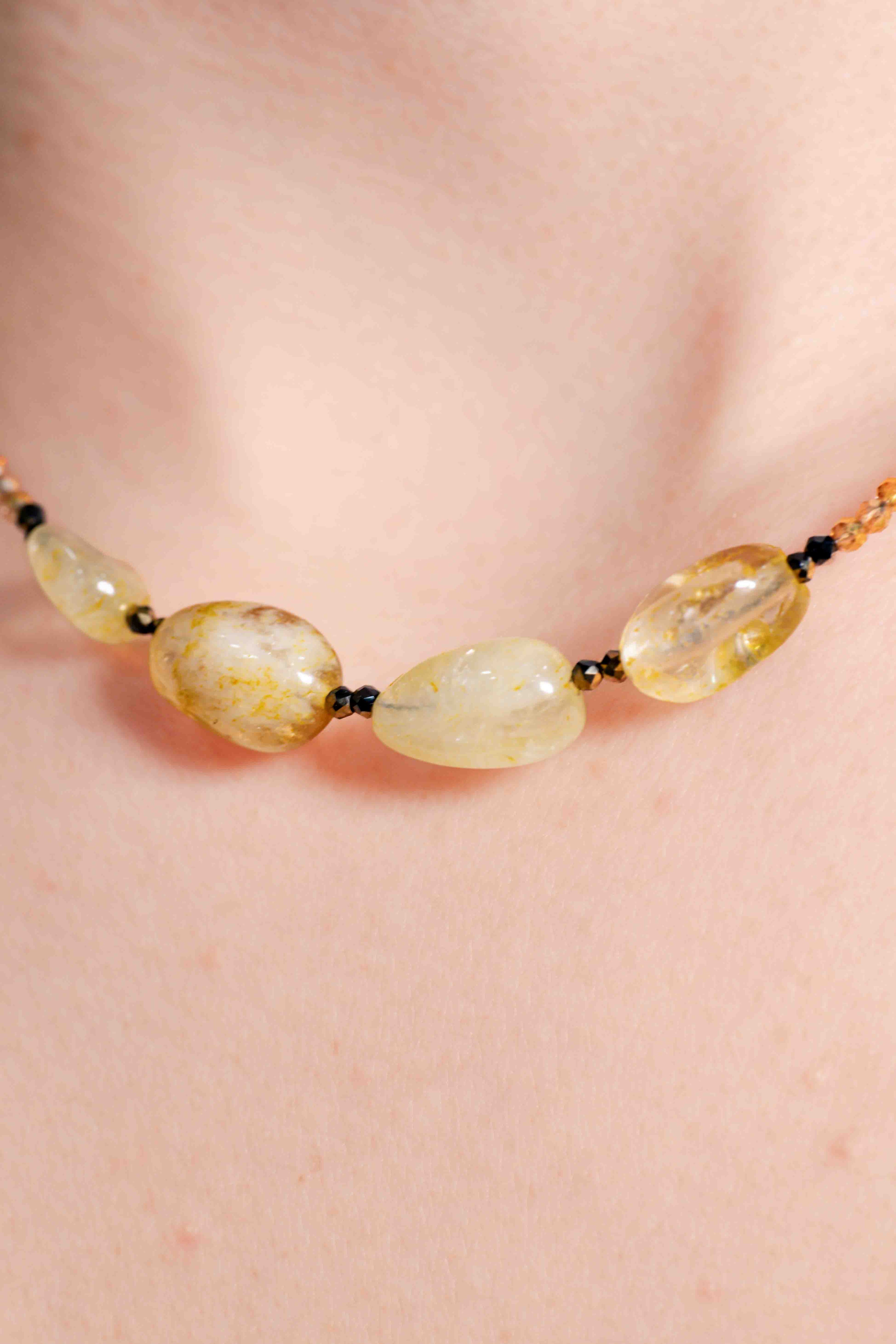 Collar de Citrino hecho a mano
