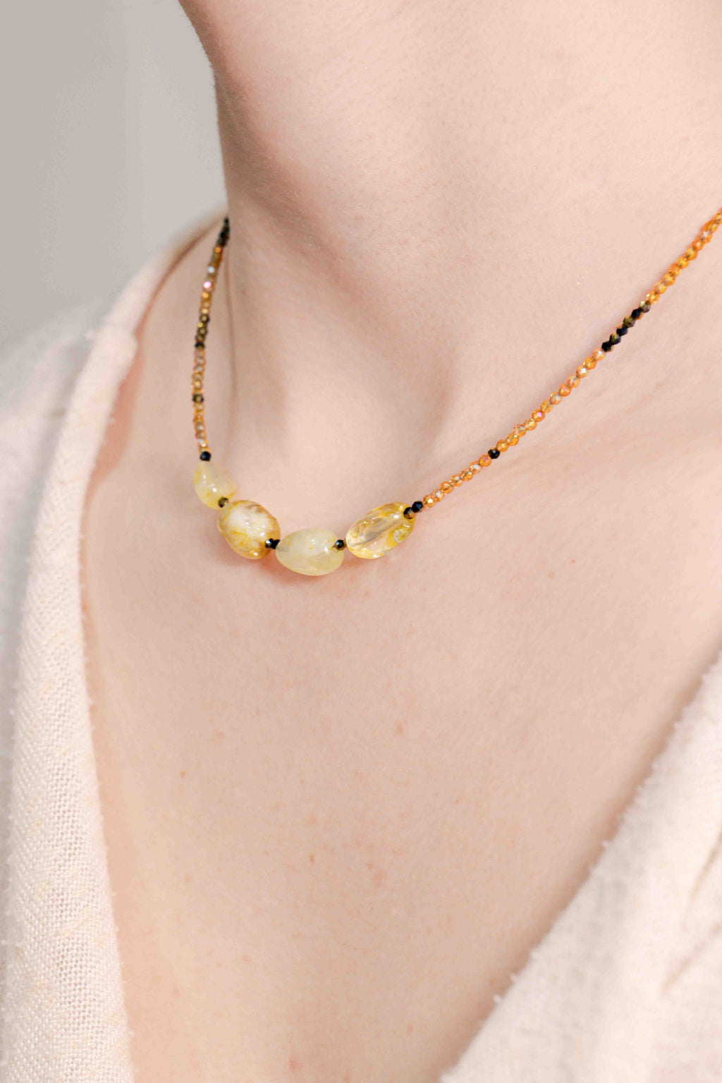 Collar de Citrino hecho a mano