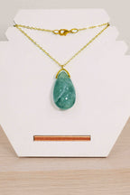 Collar de Fluorita con cadena dorada