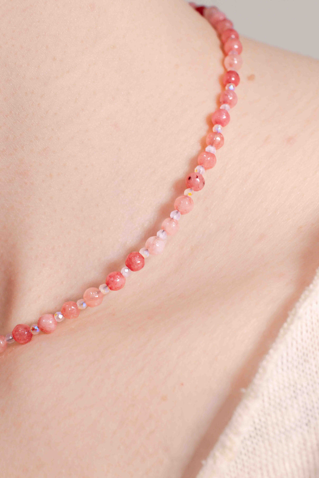 Collar de Rodocrosita hecho a mano - Modelo A