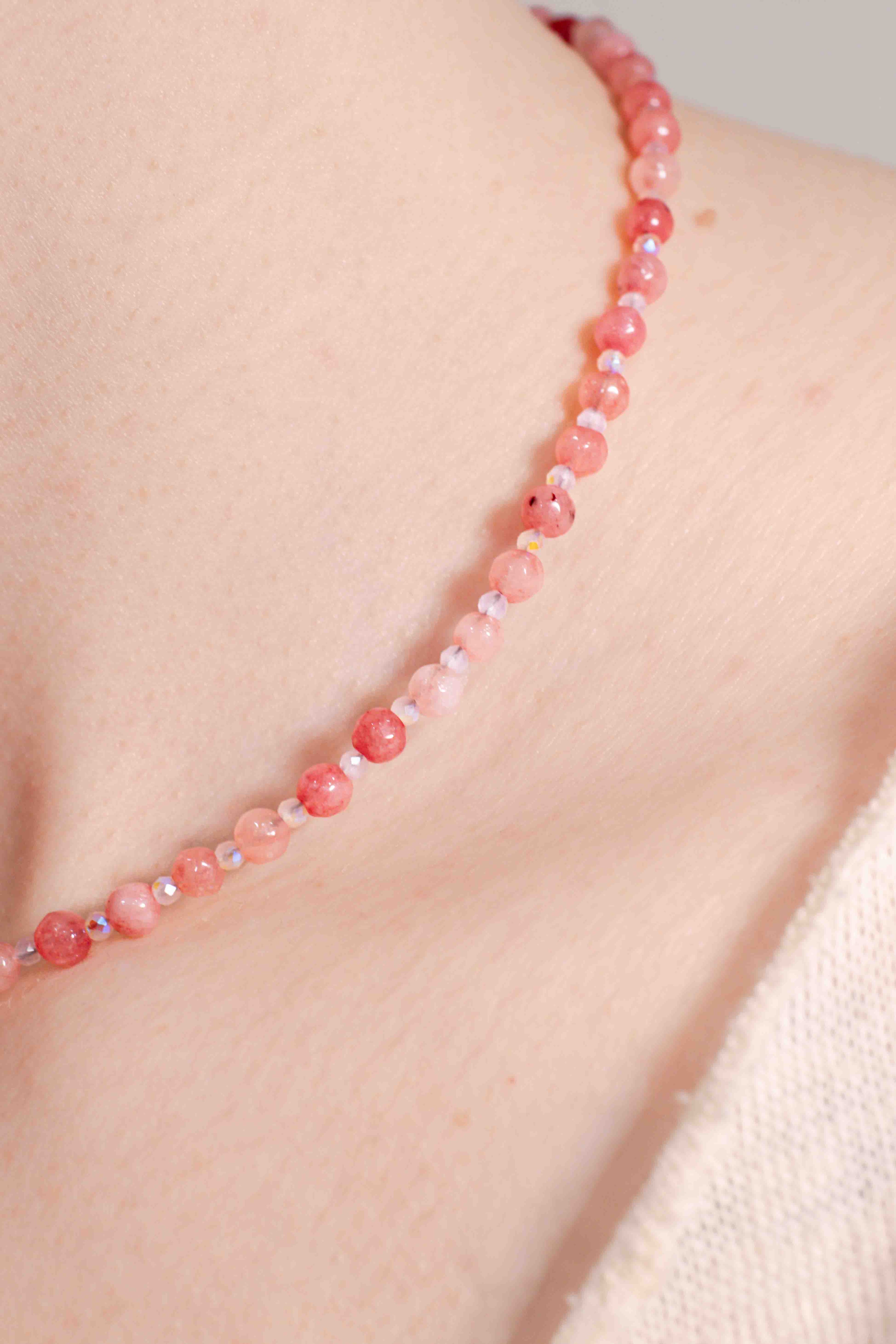 Collar de Rodocrosita hecho a mano - Modelo A