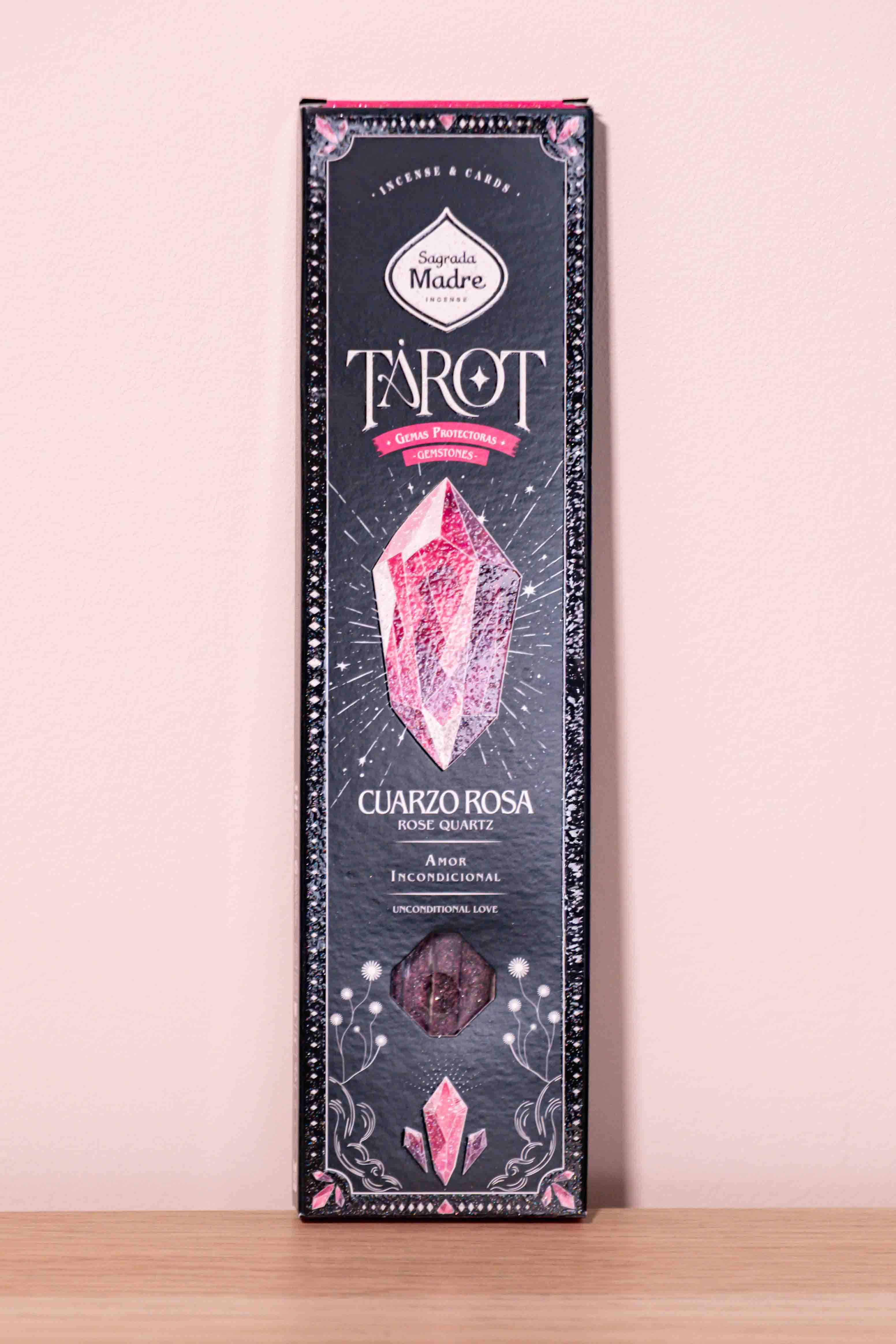 Incienso Tarot Gemas Cuarzo Rosa - Sagrada Madre