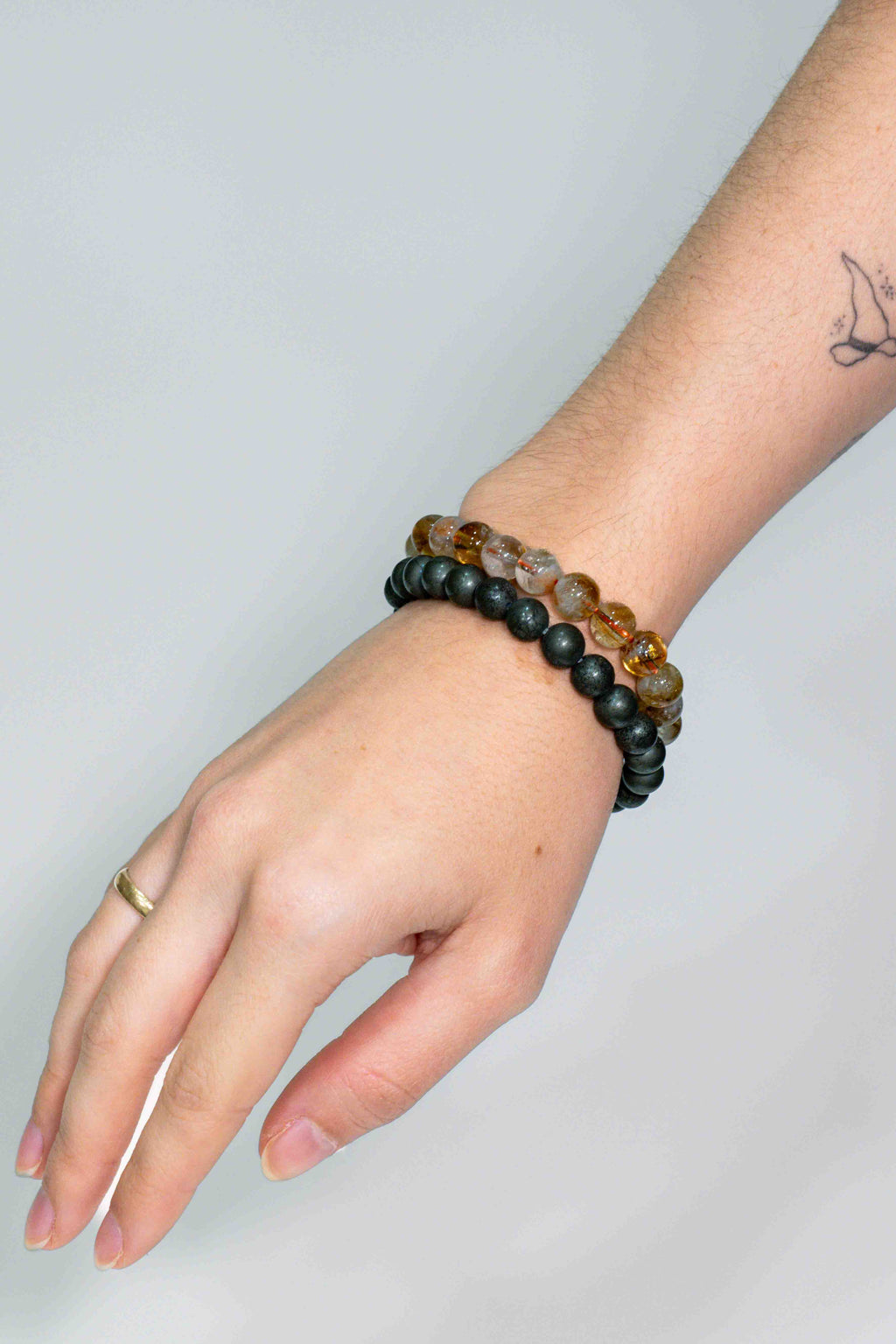 Pack de Pulseras para Abundancia y Éxito - Pirita y Citrino (8mm)