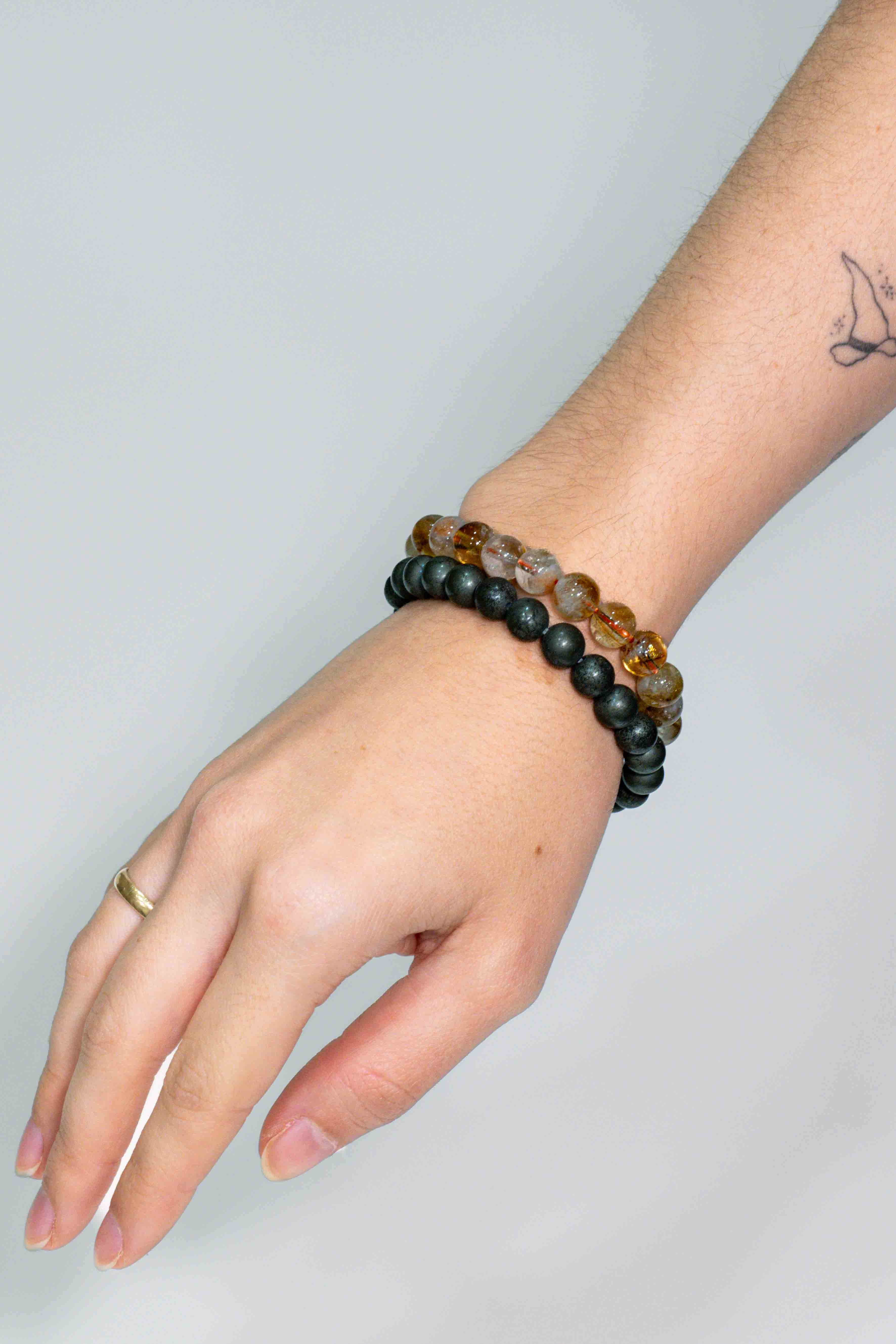 Pack de Pulseras para Abundancia y Éxito - Pirita y Citrino (8mm)