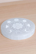 Placa de Selenita con Fases Lunares