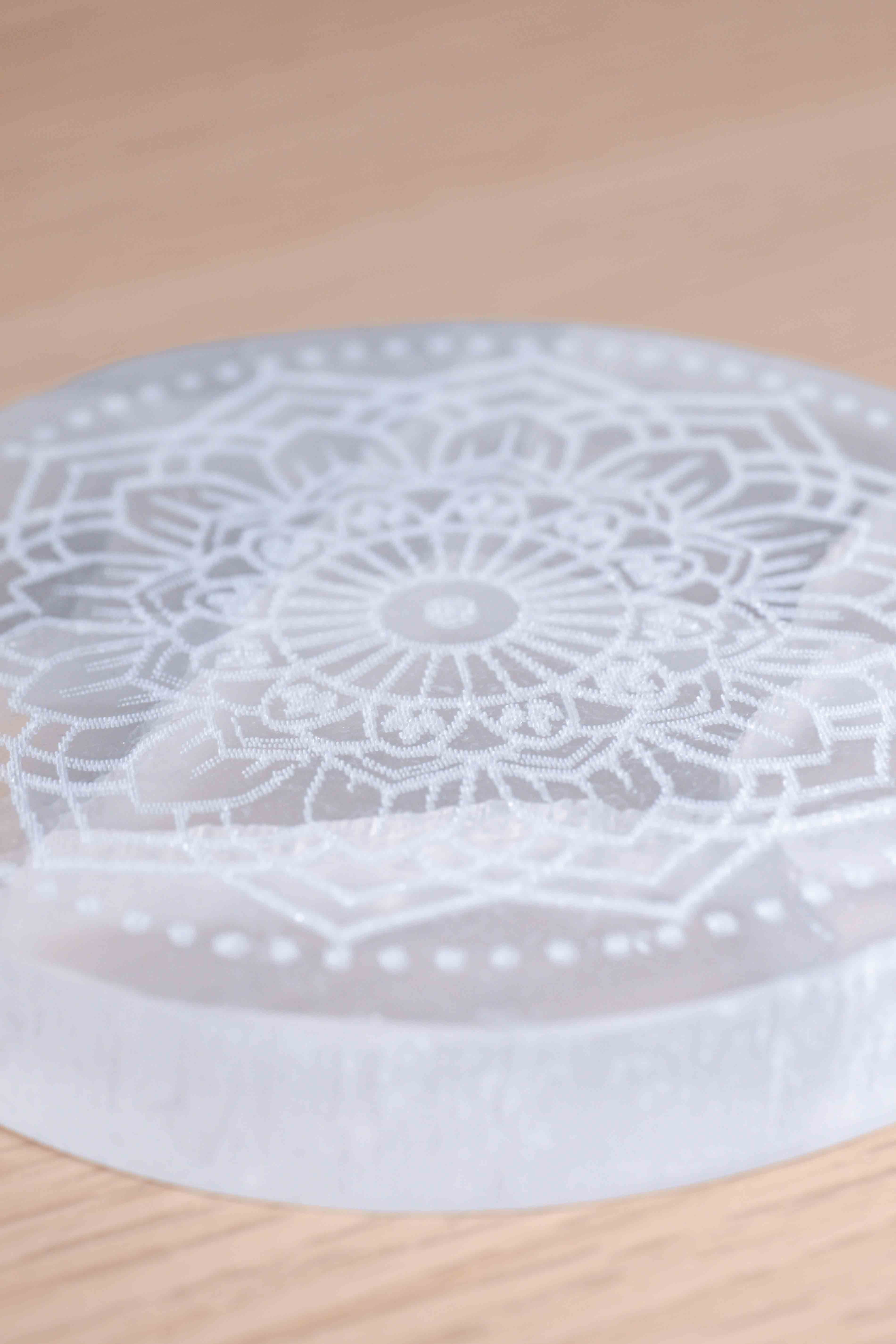 Placa de Selenita con Mandala