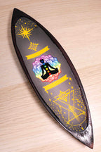 Portainciensos Madera de Mango con dibujo