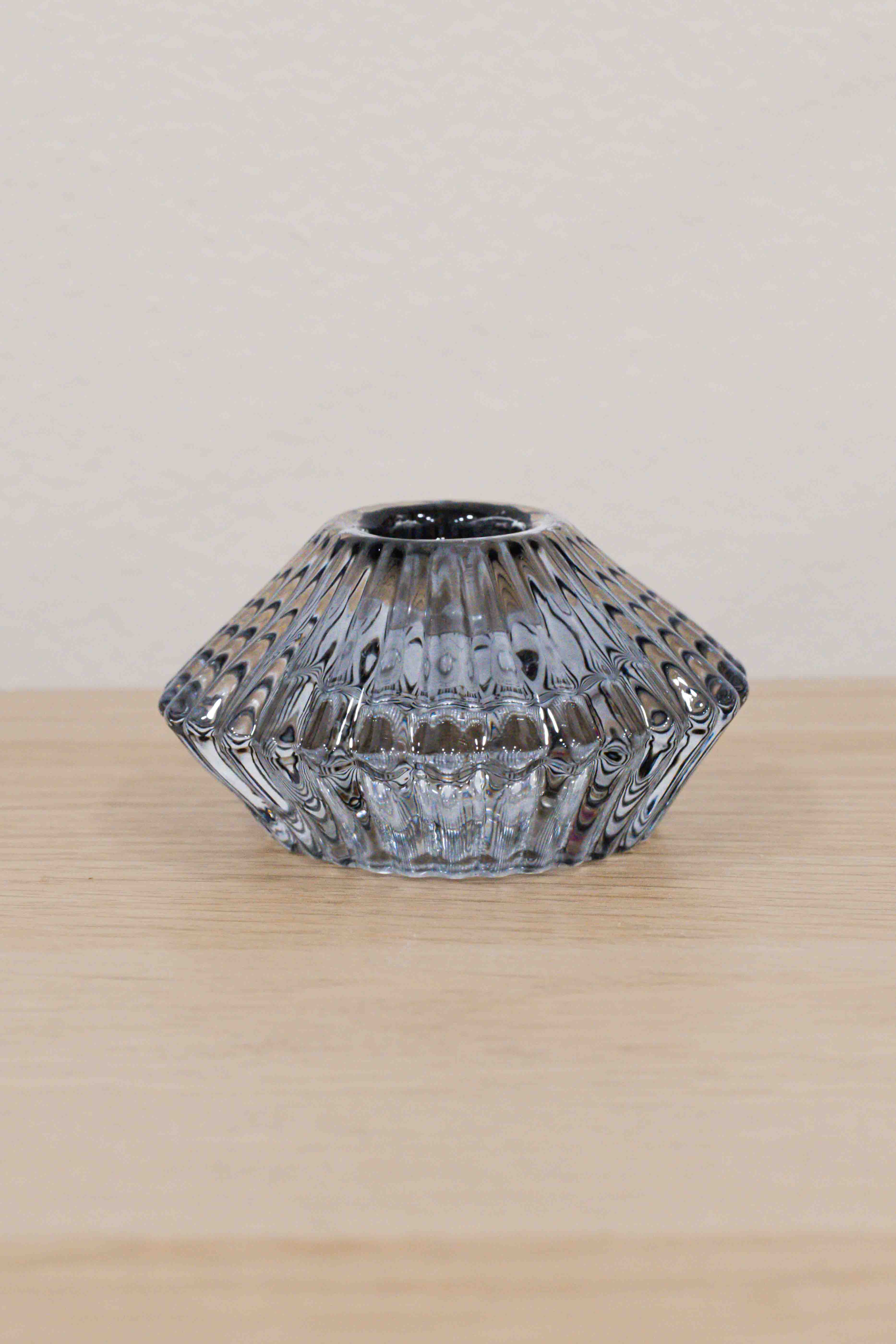 Portavelas reversible – Cristal gris