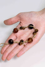 Pulsera Boliche - Ágata y Ojo de Tigre