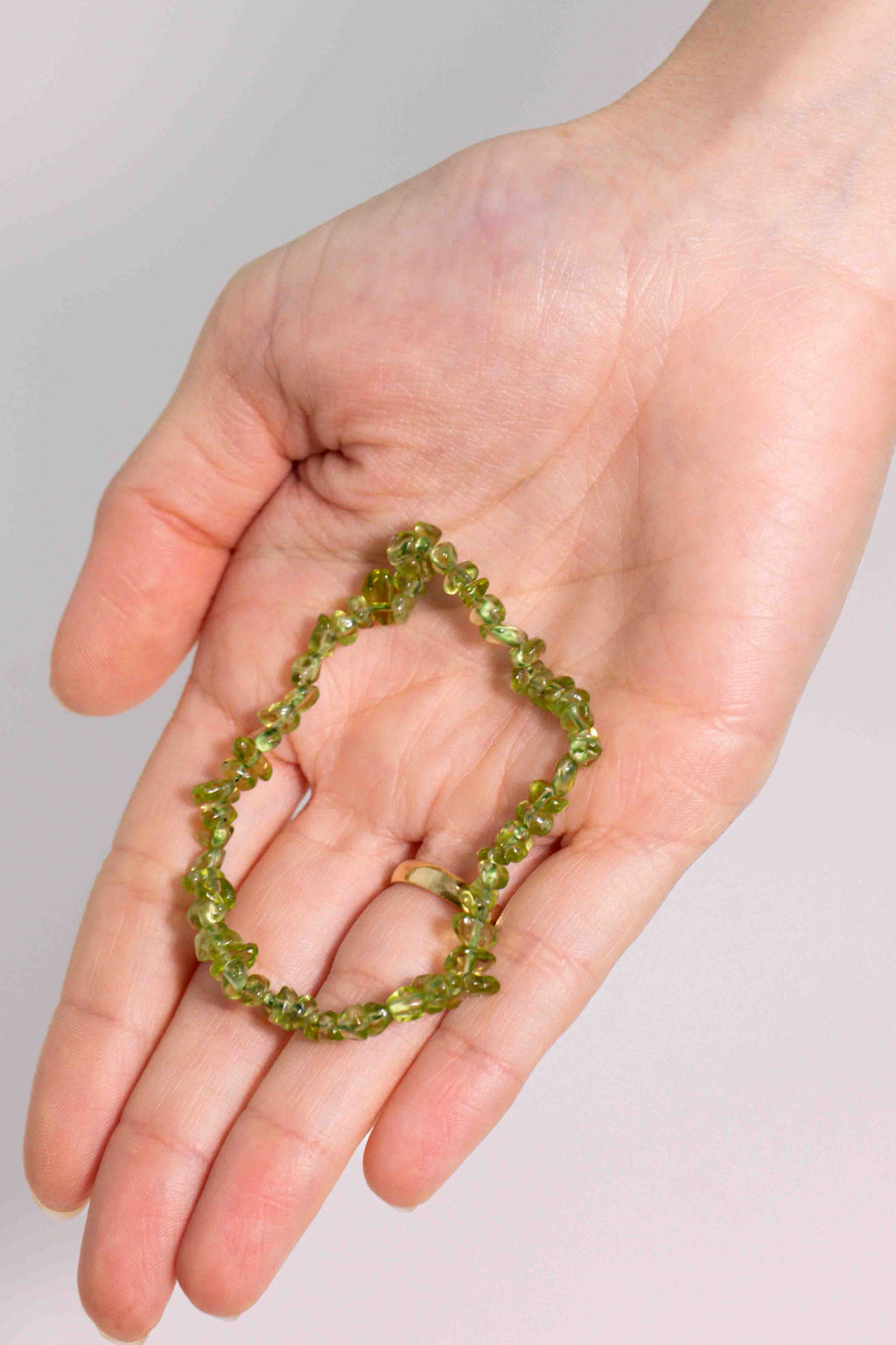Pulsera Peridoto Chips