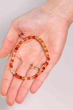 Pulsera Cornalina 4mm