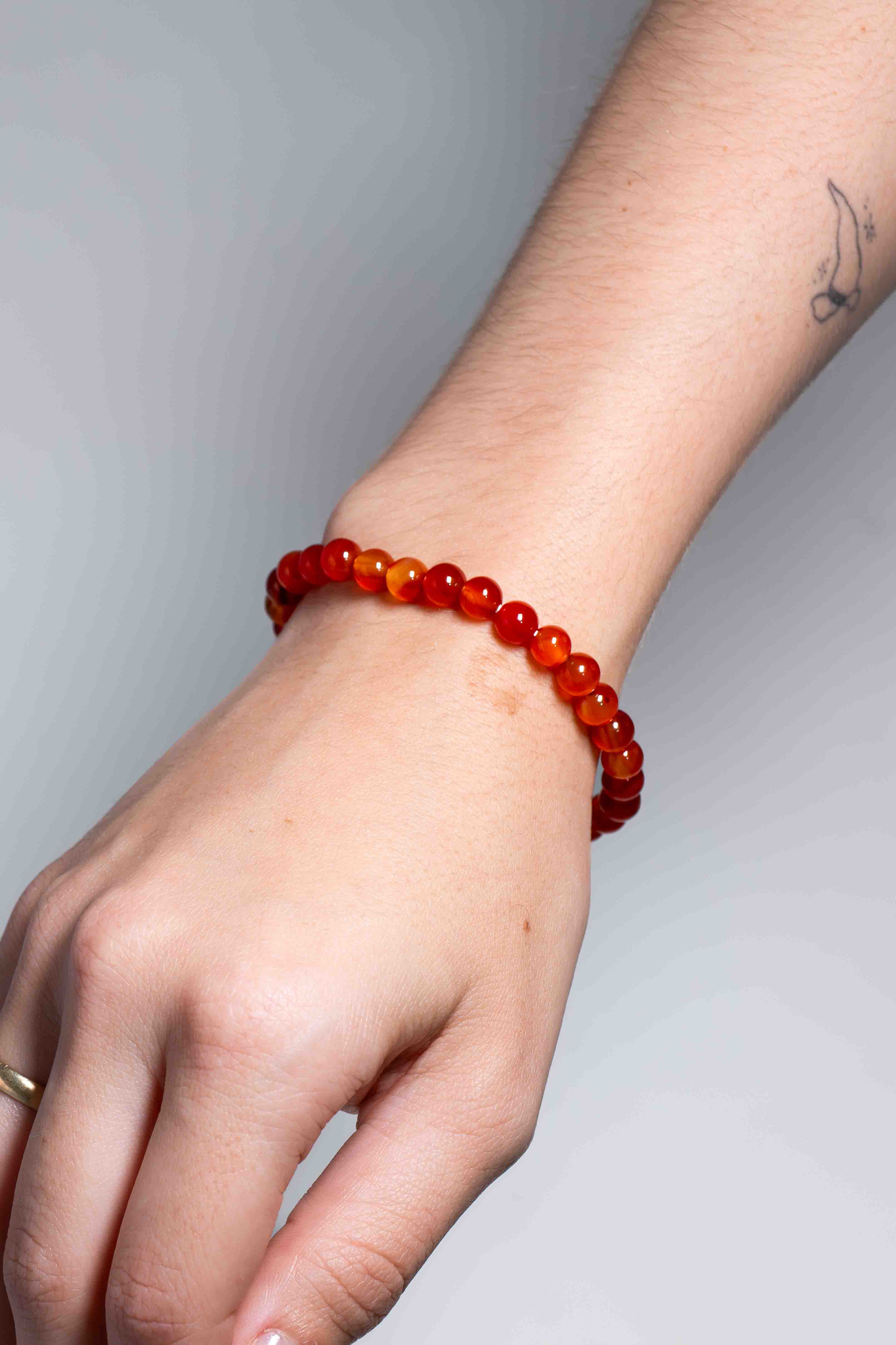 Pulsera Cornalina 6mm