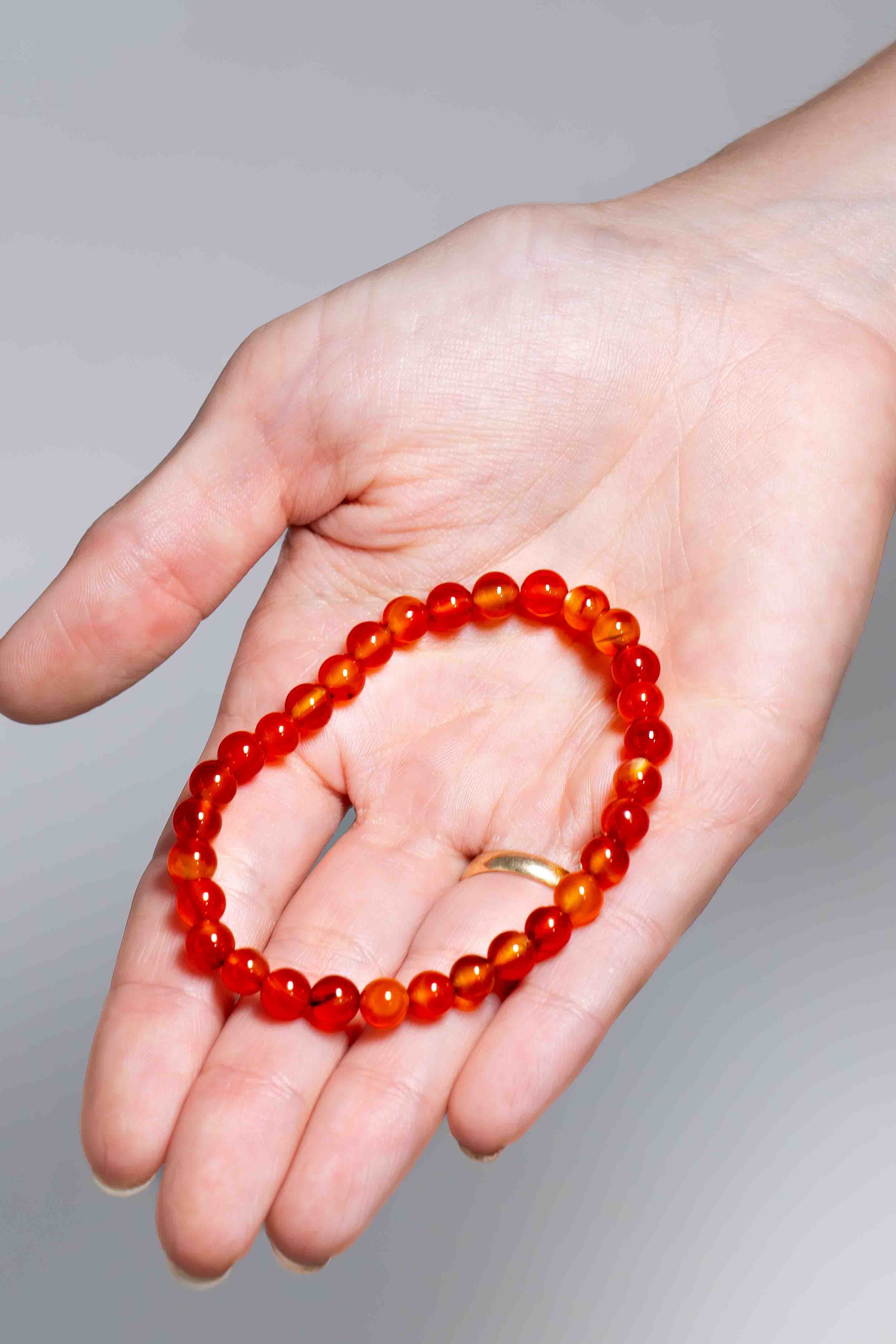 Pulsera Cornalina 6mm