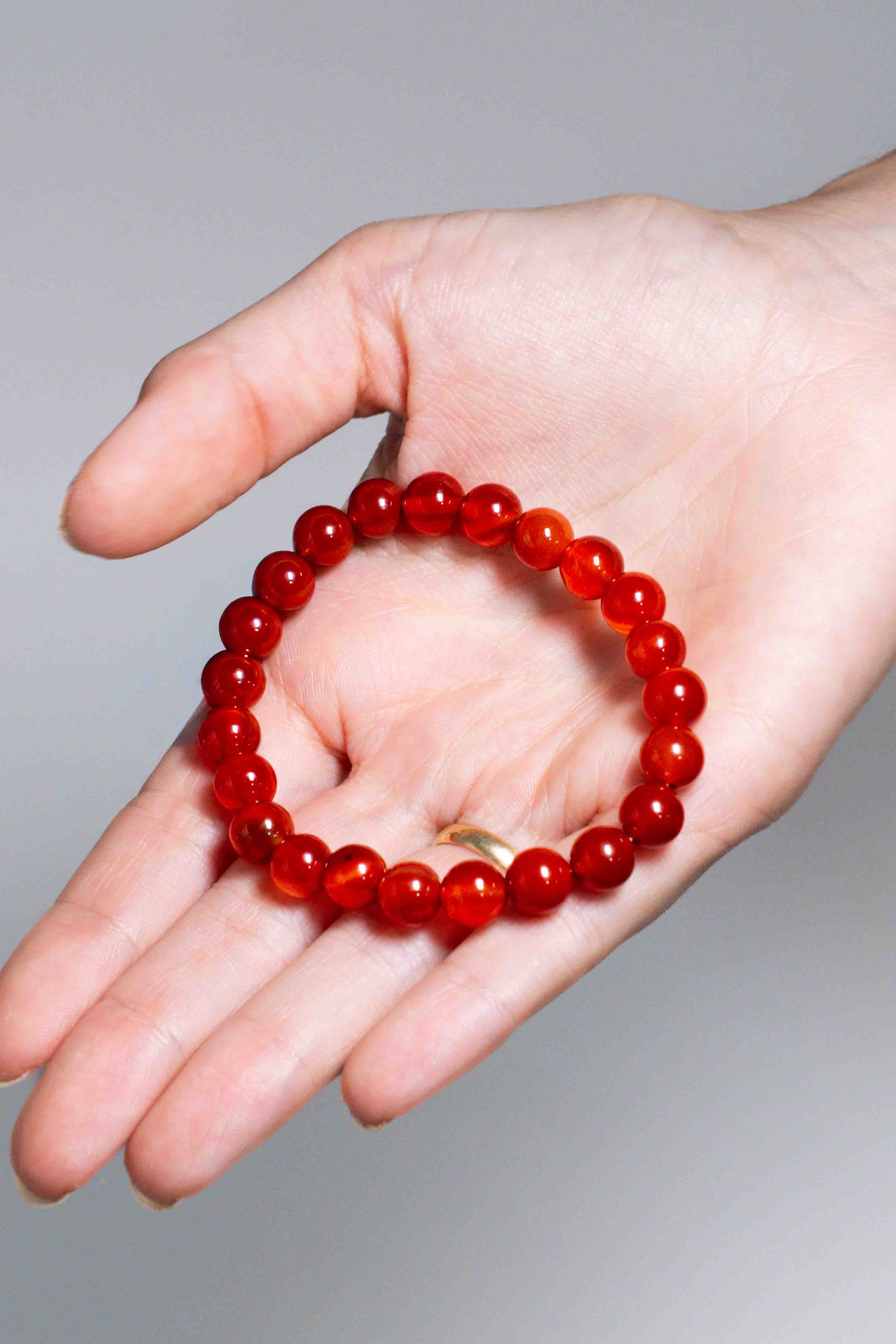 Pulsera Cornalina 8mm
