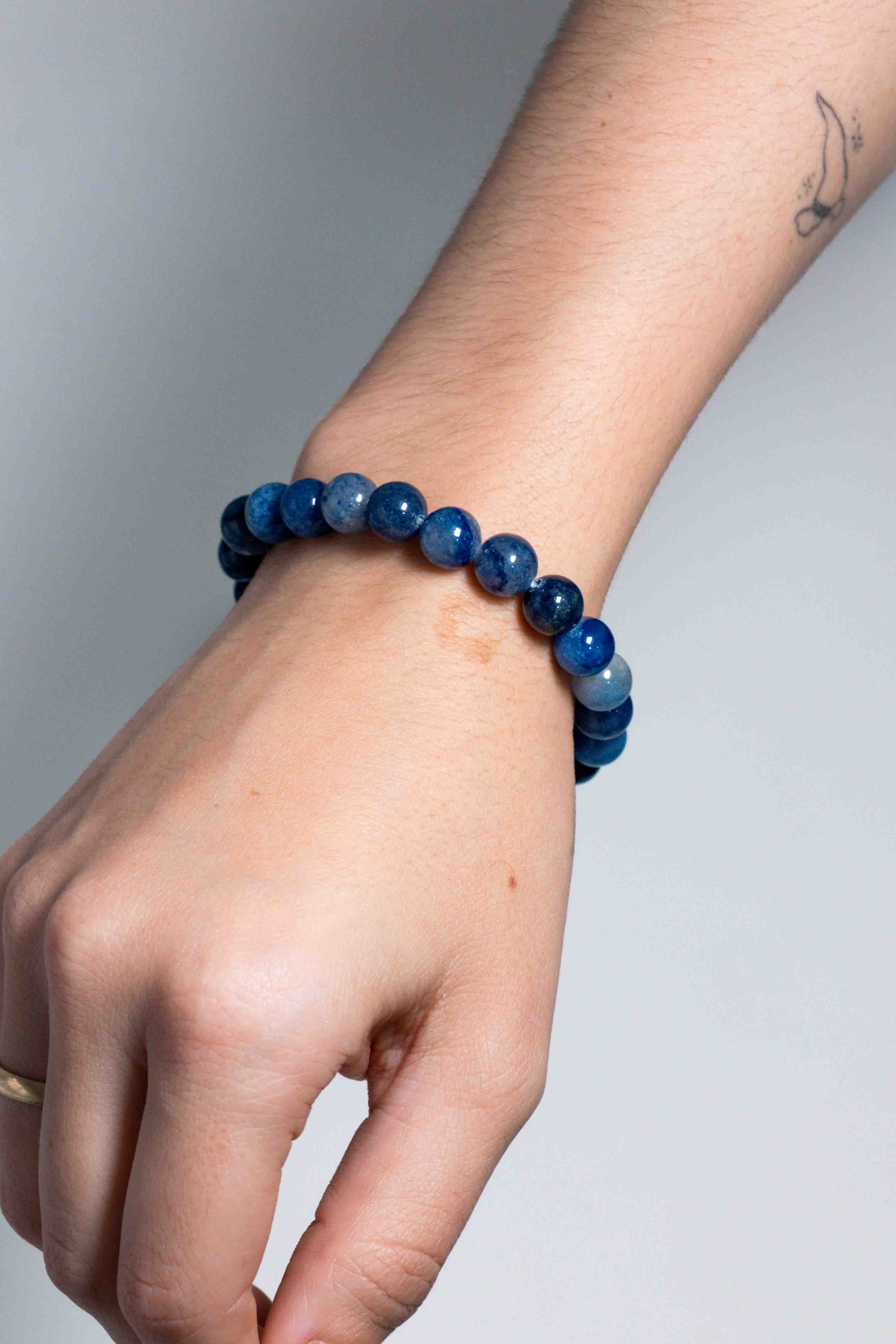 Pulsera de Cuarzo Azul 8mm