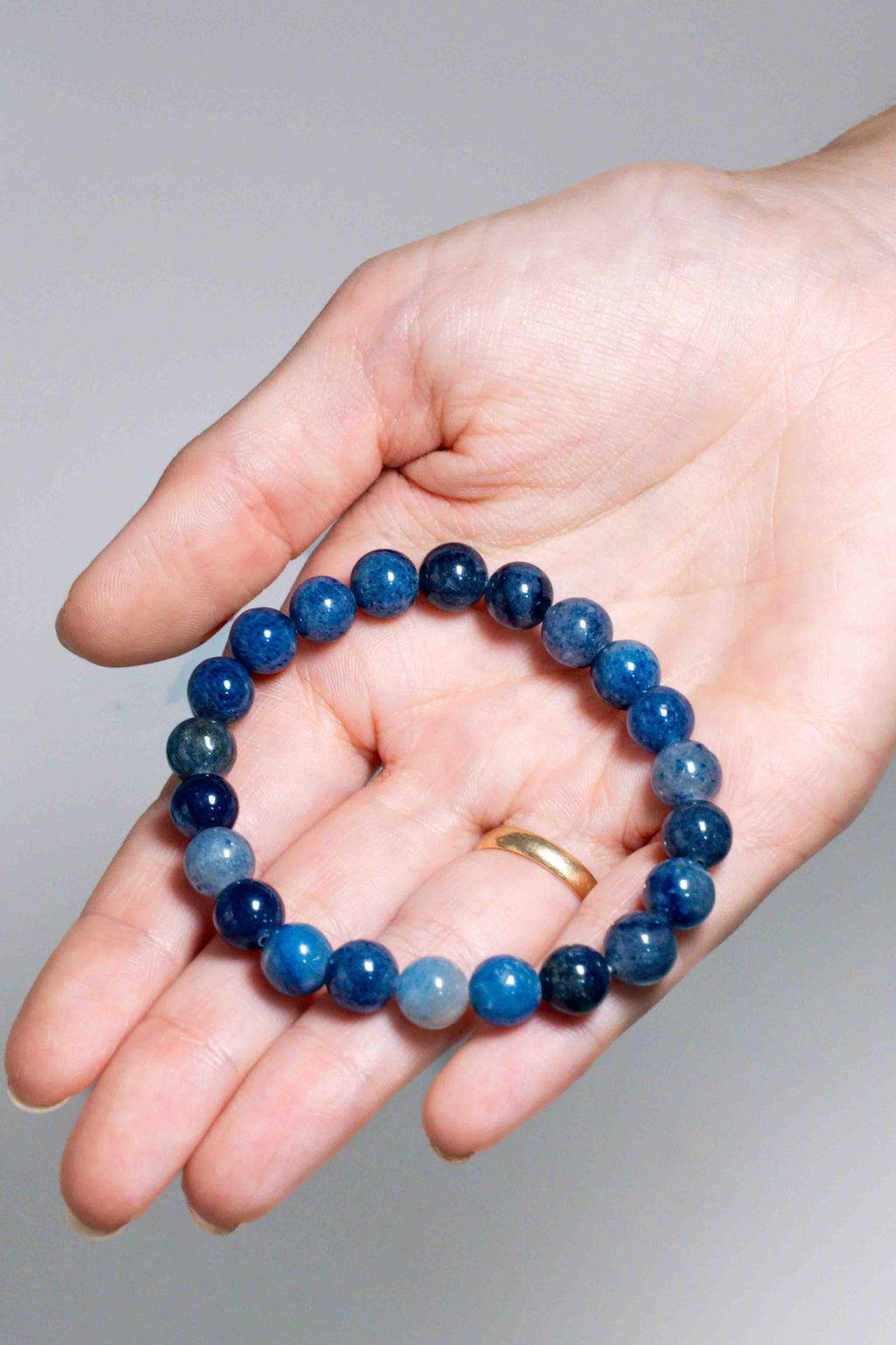 Pulsera de Cuarzo Azul 8mm