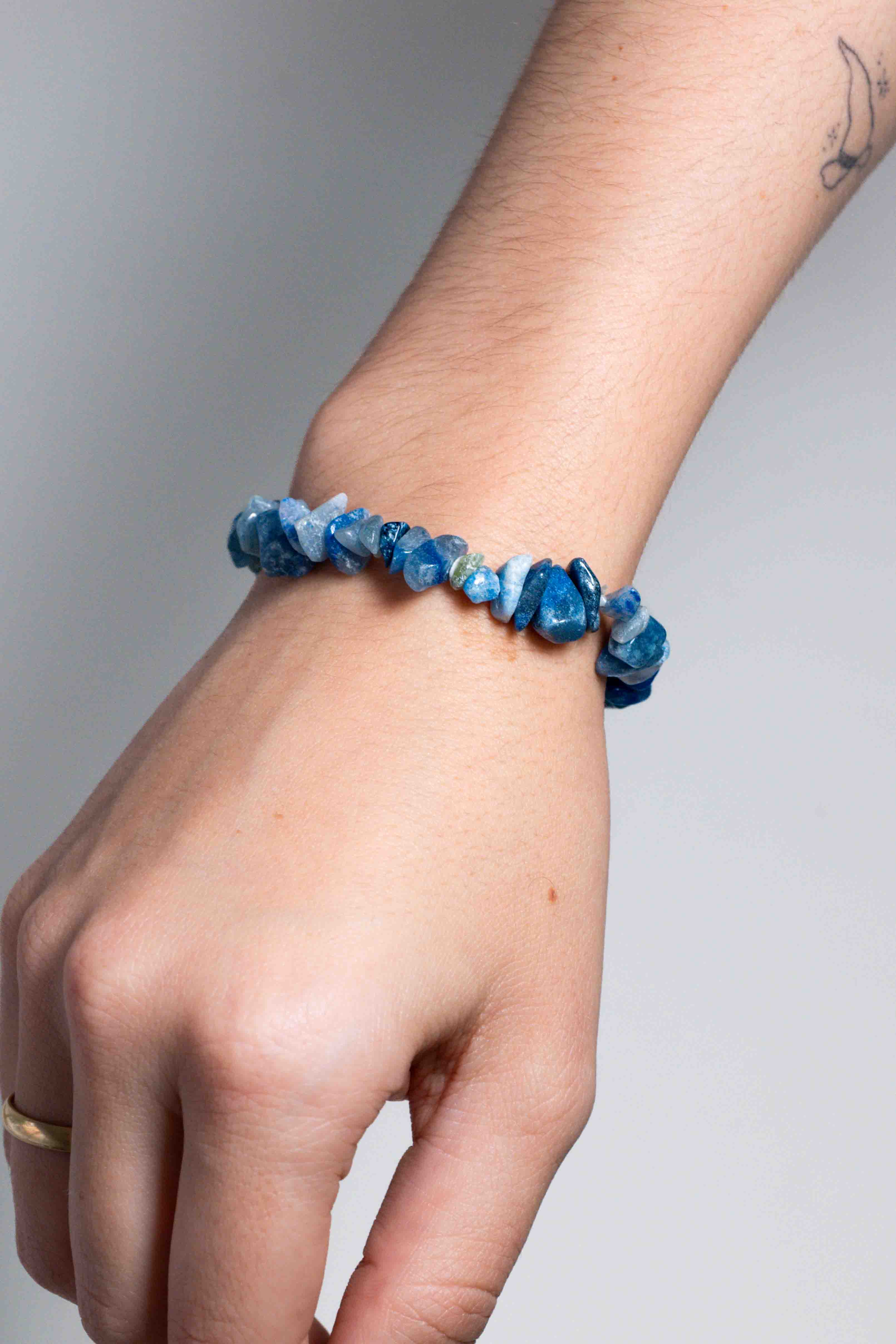 Pulsera Cuarzo Azul Chips