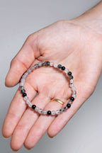 Pulsera Cuarzo Turmalinado 4 mm
