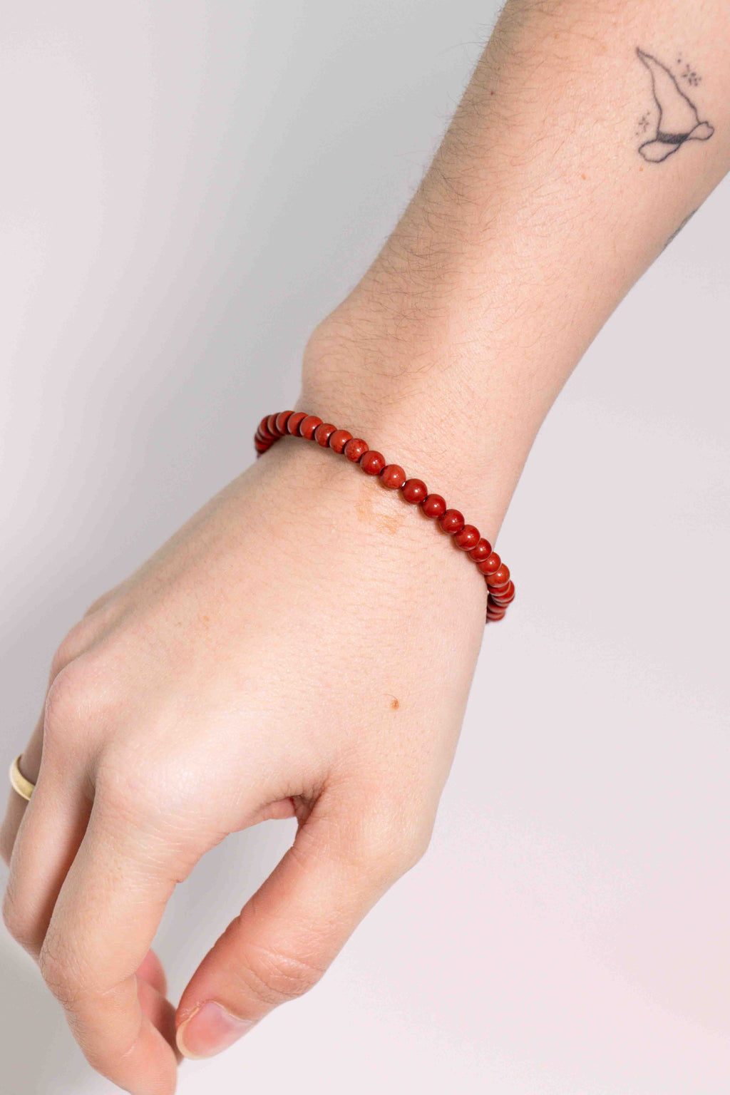 Pulsera Jaspe Rojo 4mm