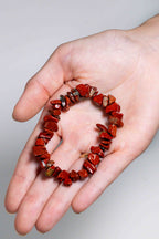 Pulsera Jaspe Rojo Chips
