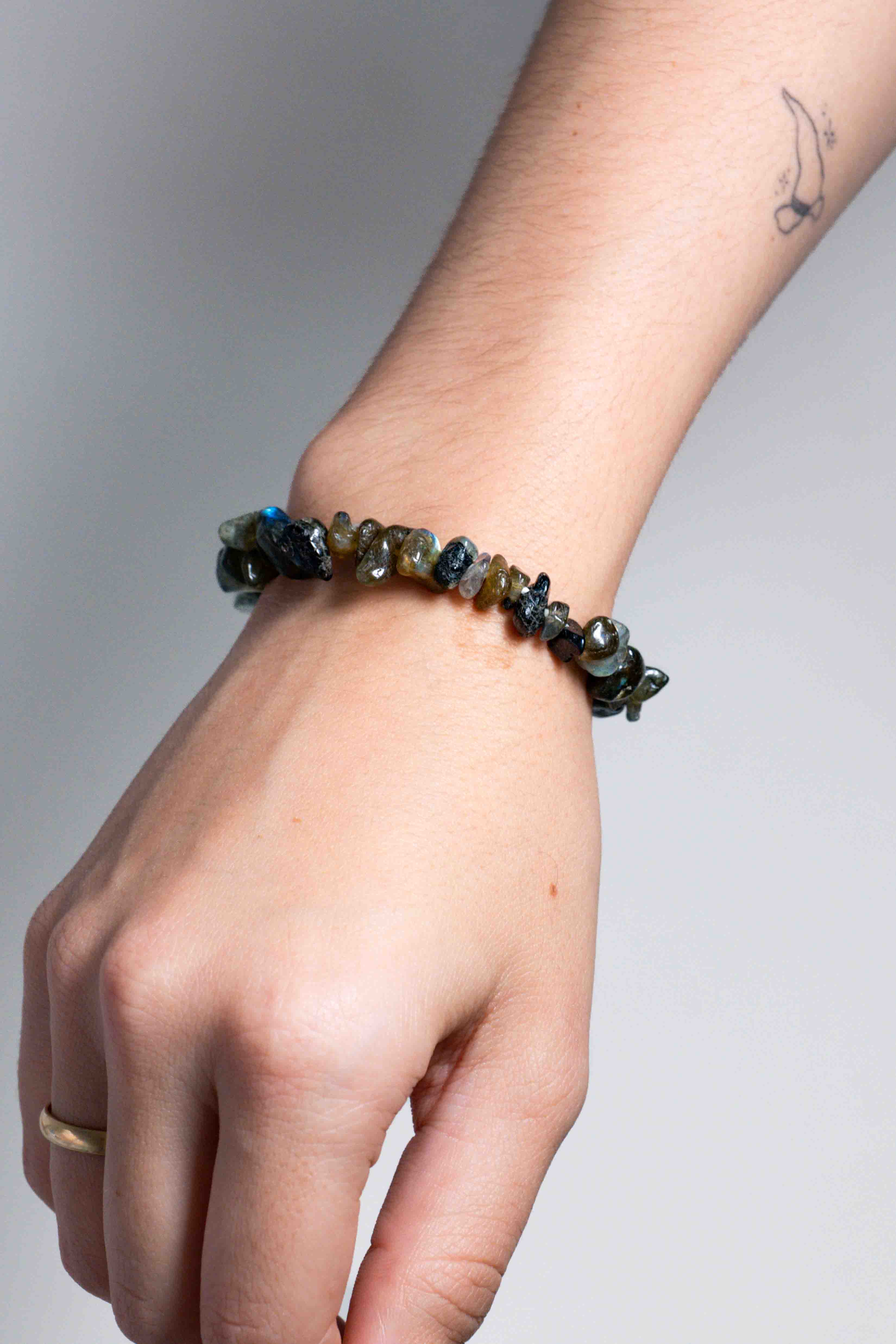 Pulsera Labradorita Chips
