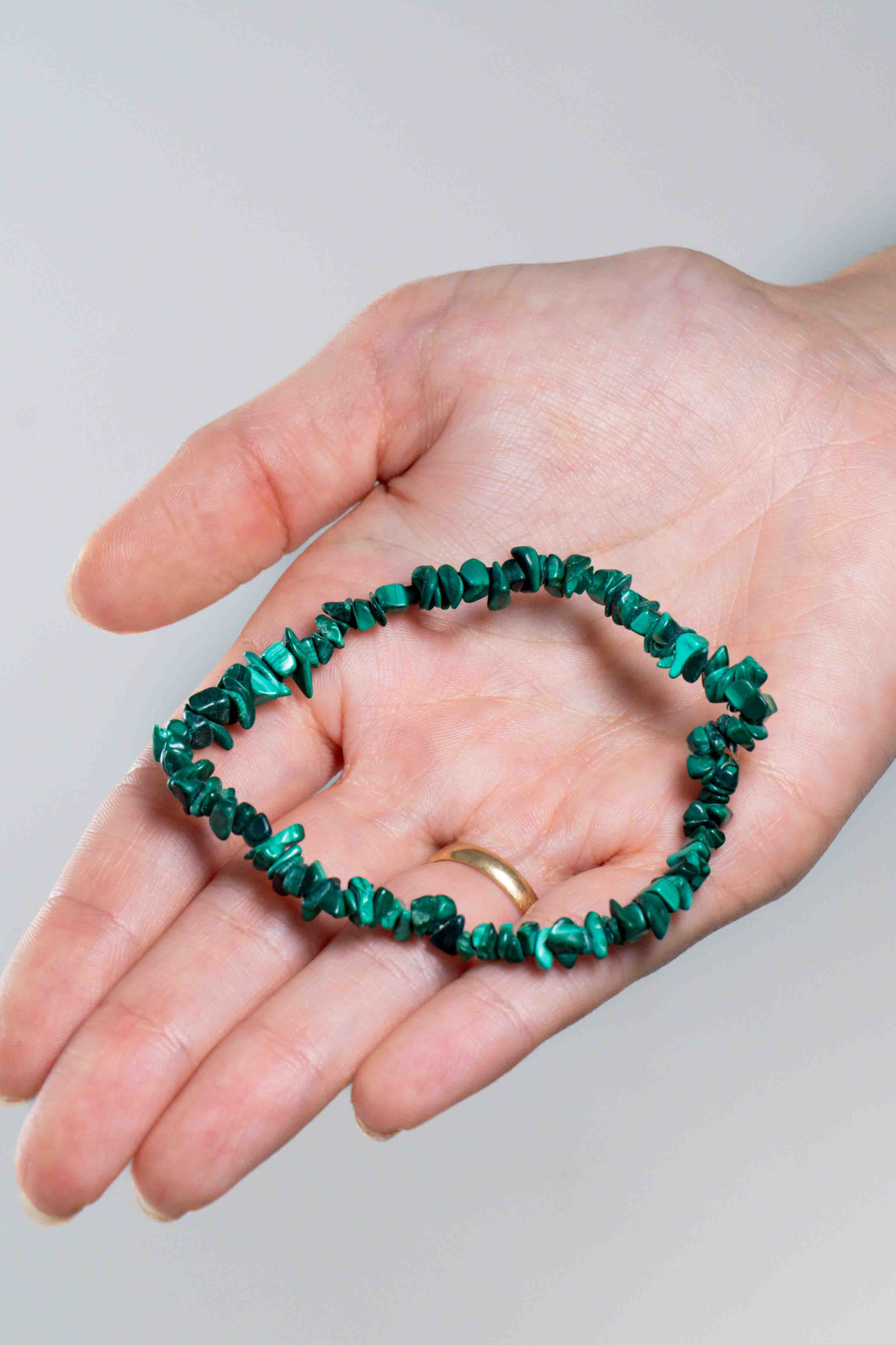 Pulsera Malaquita Chips