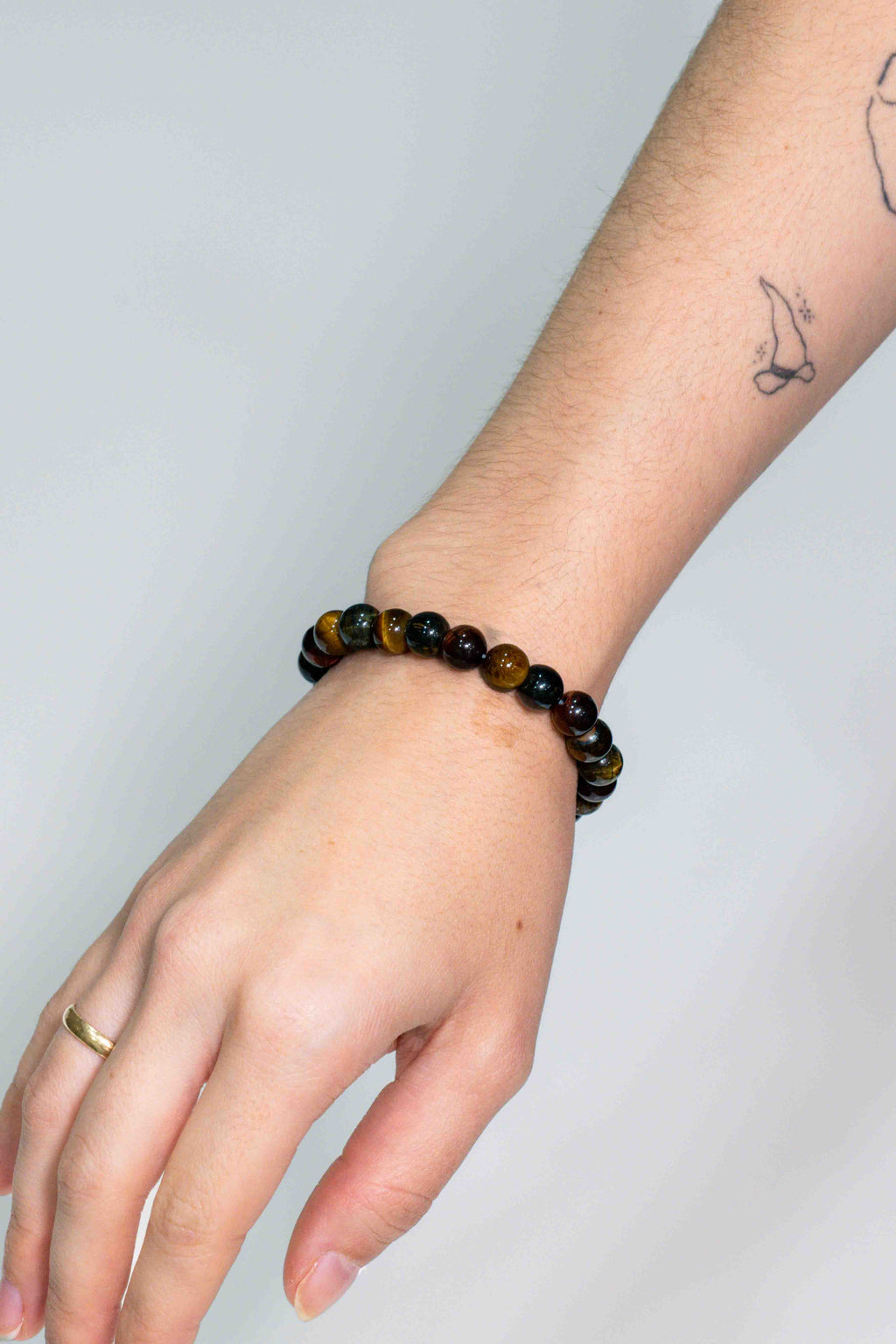 Pulsera Ojo Mix 8mm - Tigre, Buey y Halcón