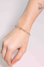 Pulsera Prehnita Facetada 4mm