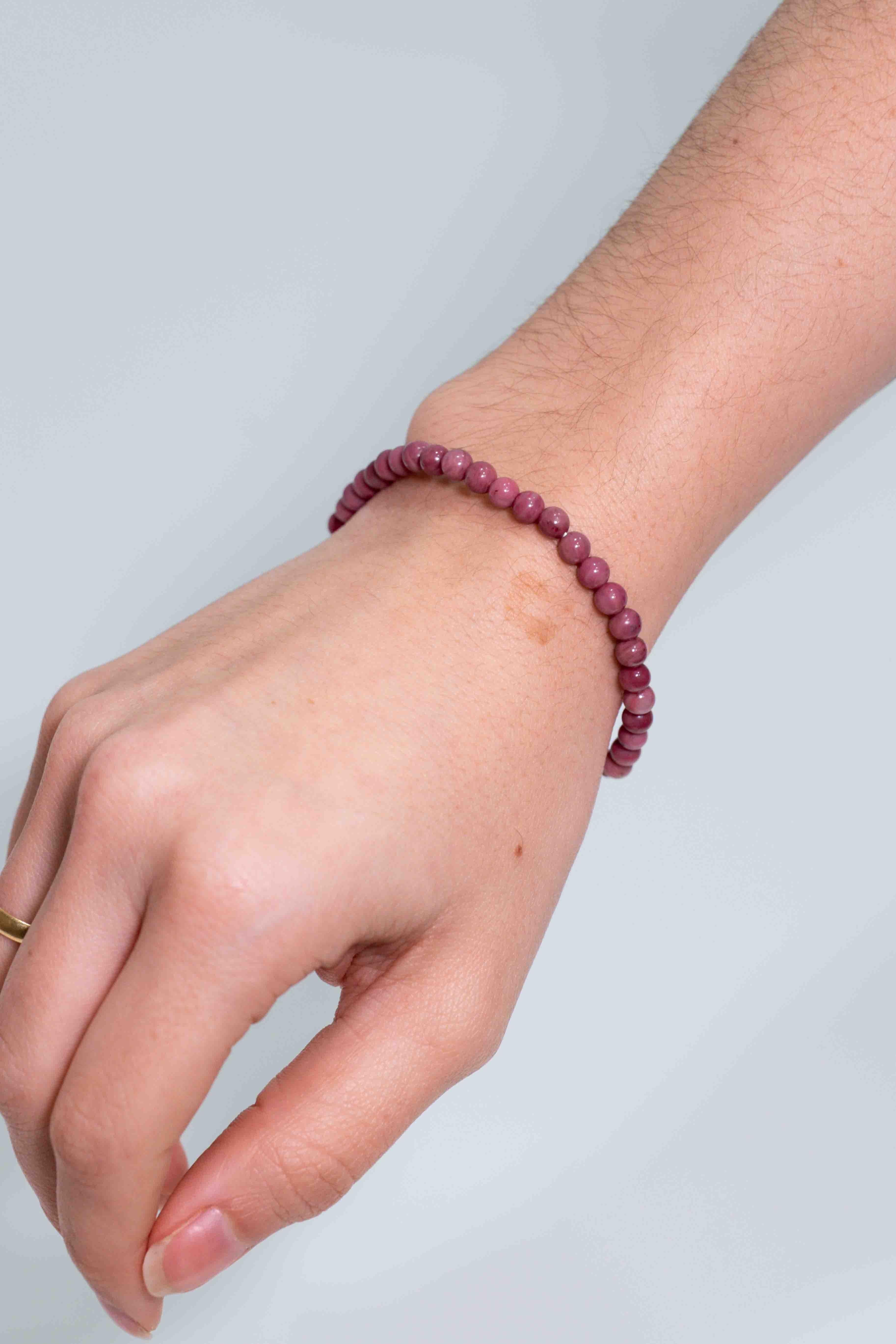 Pulsera de Rodonita 4mm