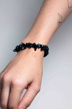 Pulsera Turmalina Negra Chips