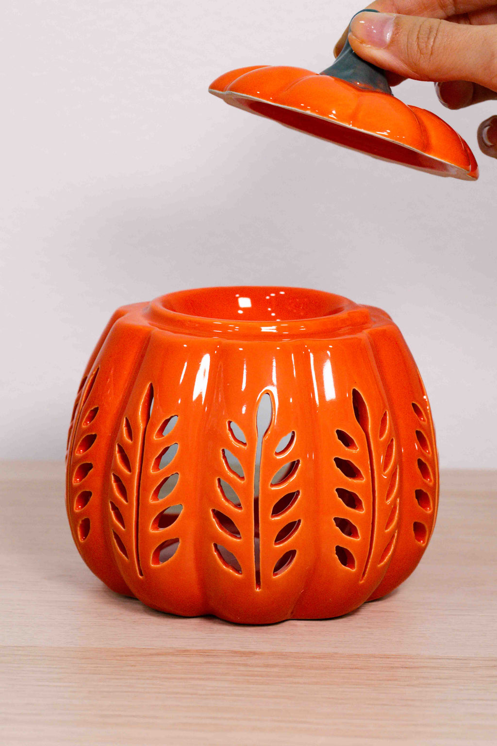 Quemador de wax melts y esencias - Calabaza