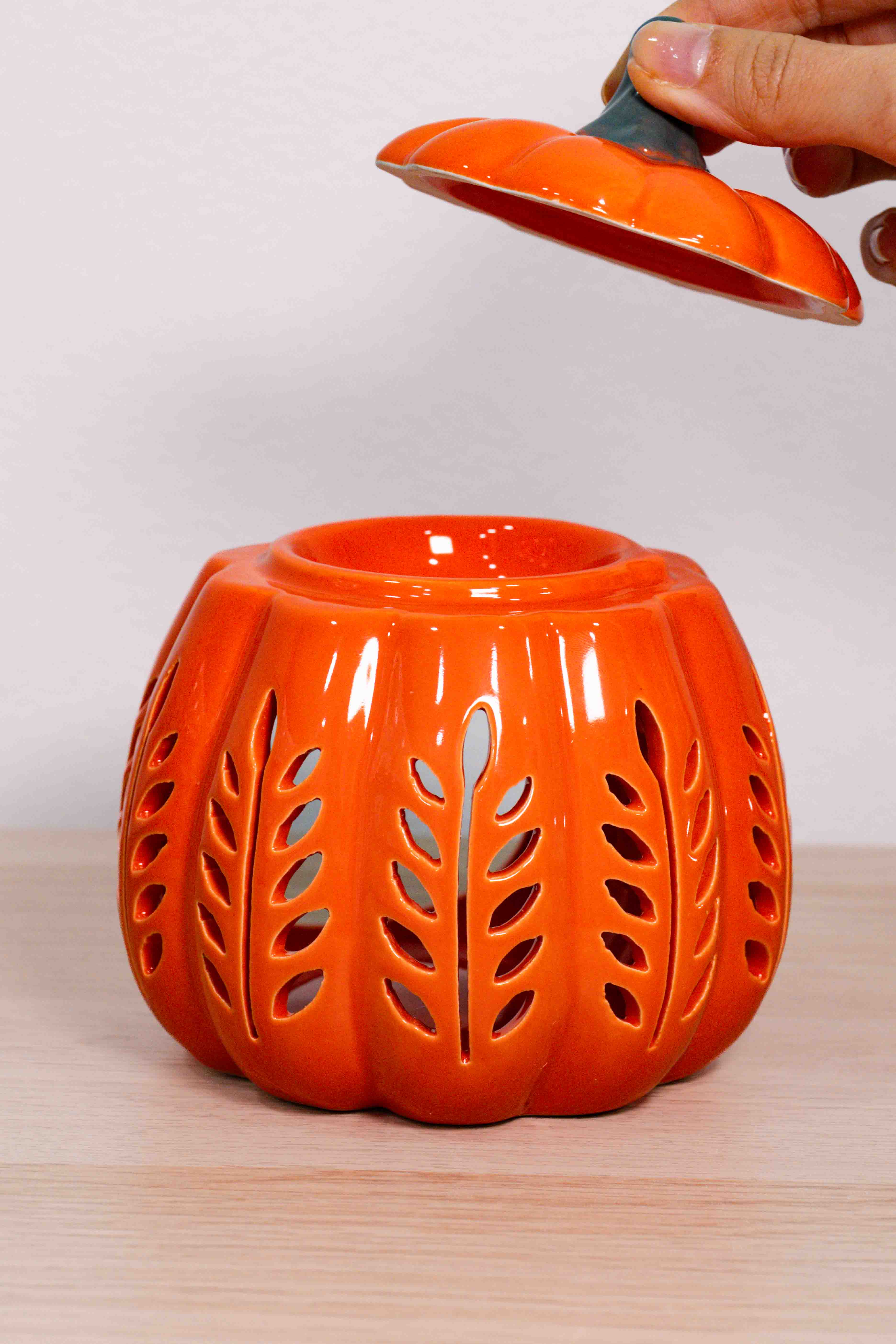 Quemador de wax melts y esencias - Calabaza