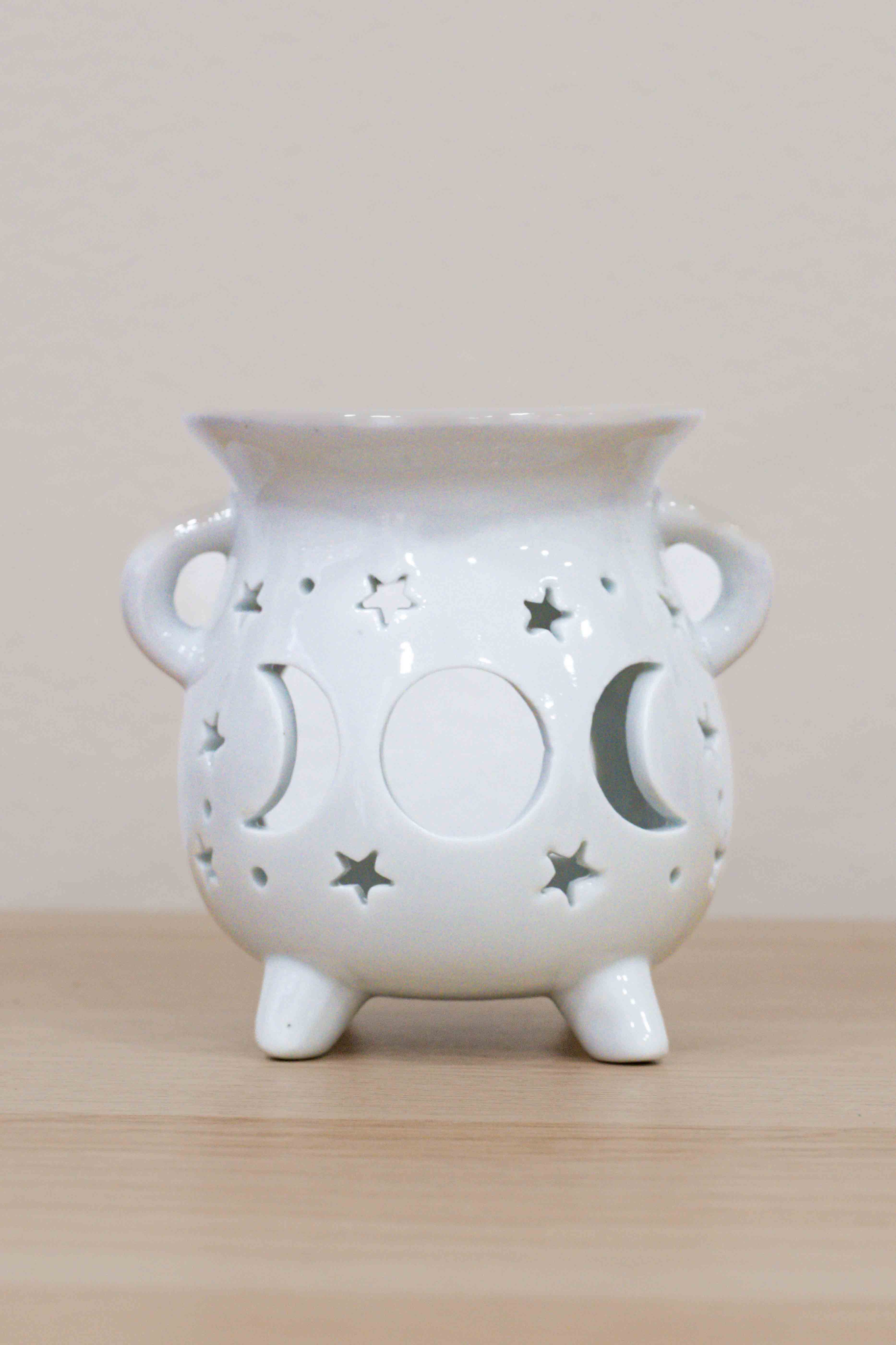 Quemador de wax melts y esencias - Caldero lunar