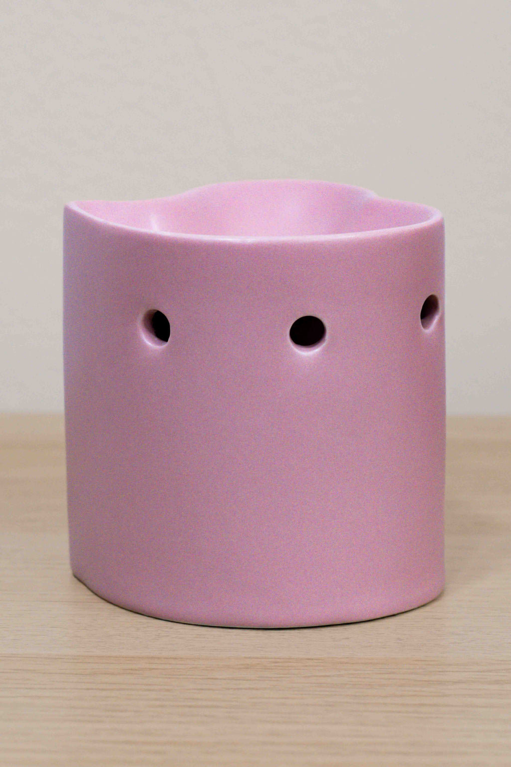 Quemador de wax melts y esencias - Corazón rosa