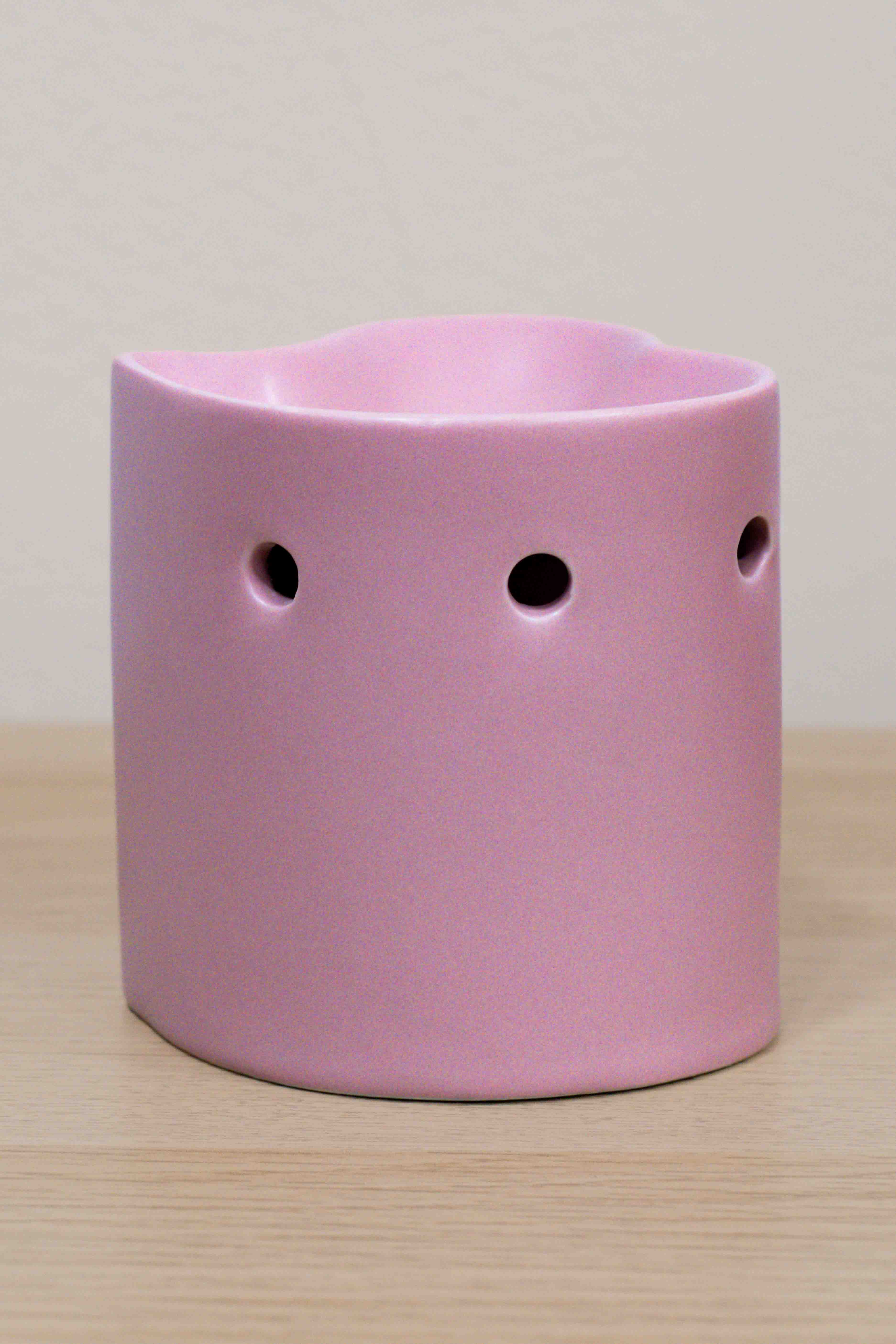 Quemador de wax melts y esencias - Corazón rosa