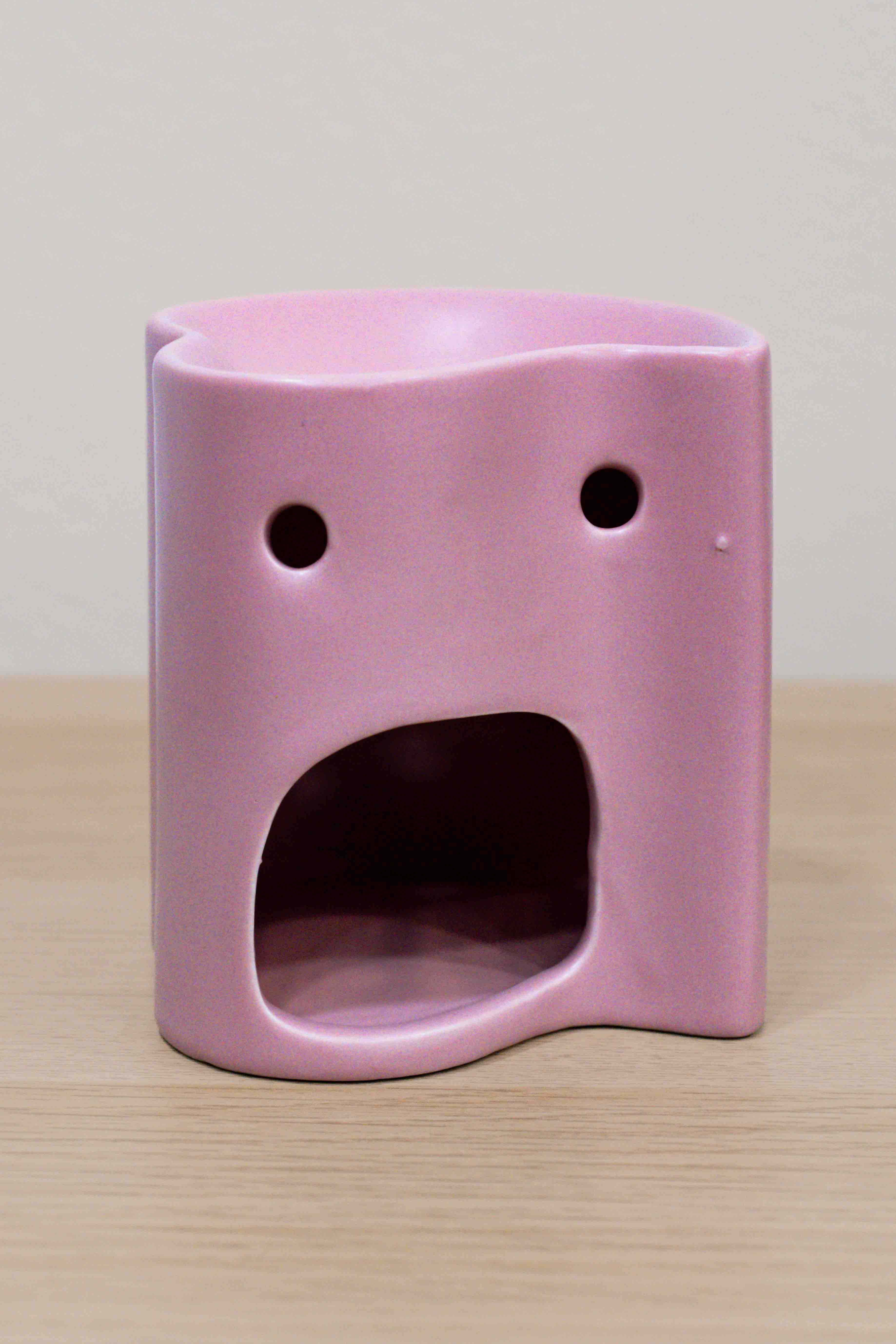 Quemador de wax melts y esencias - Corazón rosa