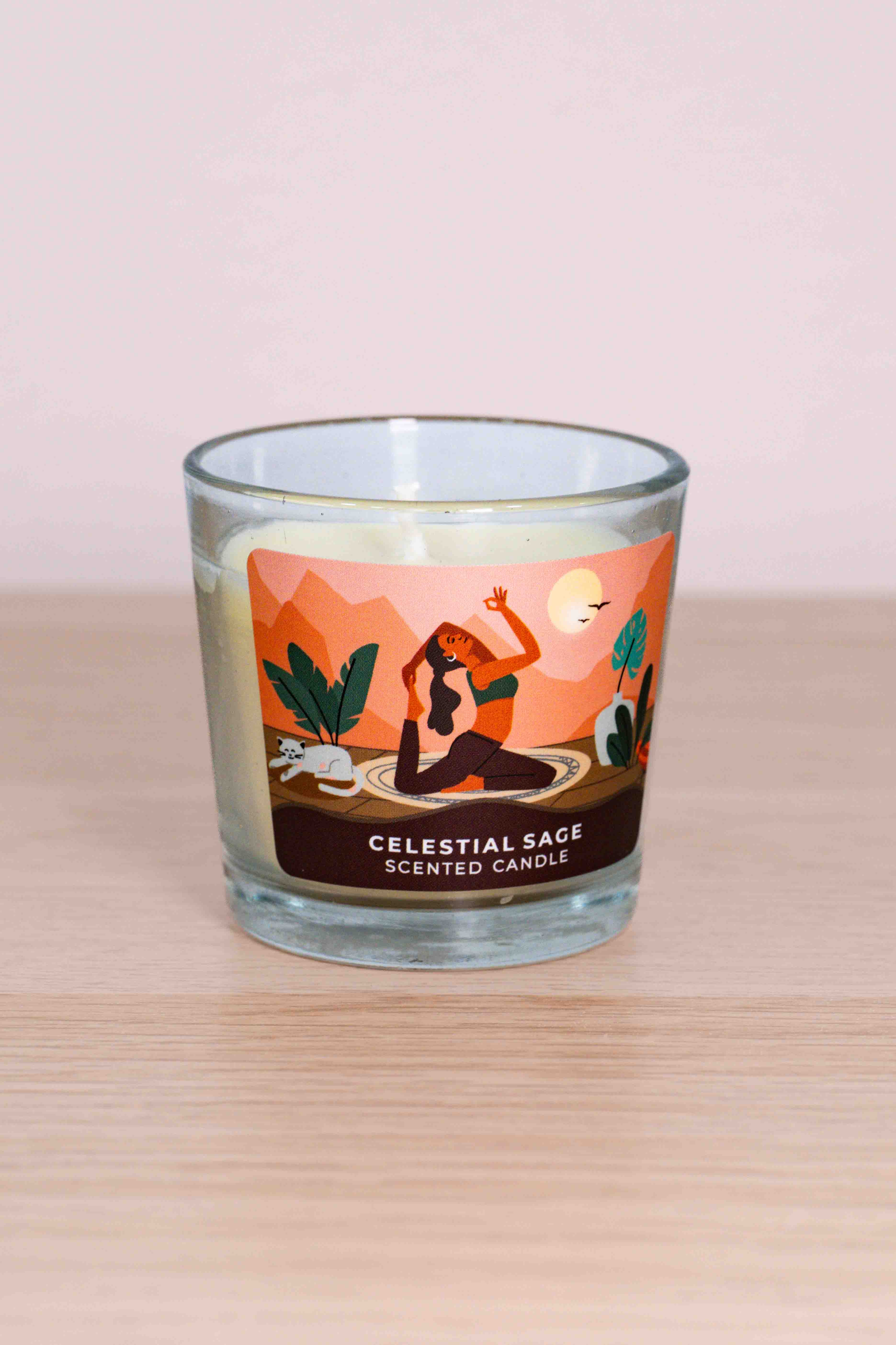 Vela Aromática Celestial Sage – Moonshine Yoga