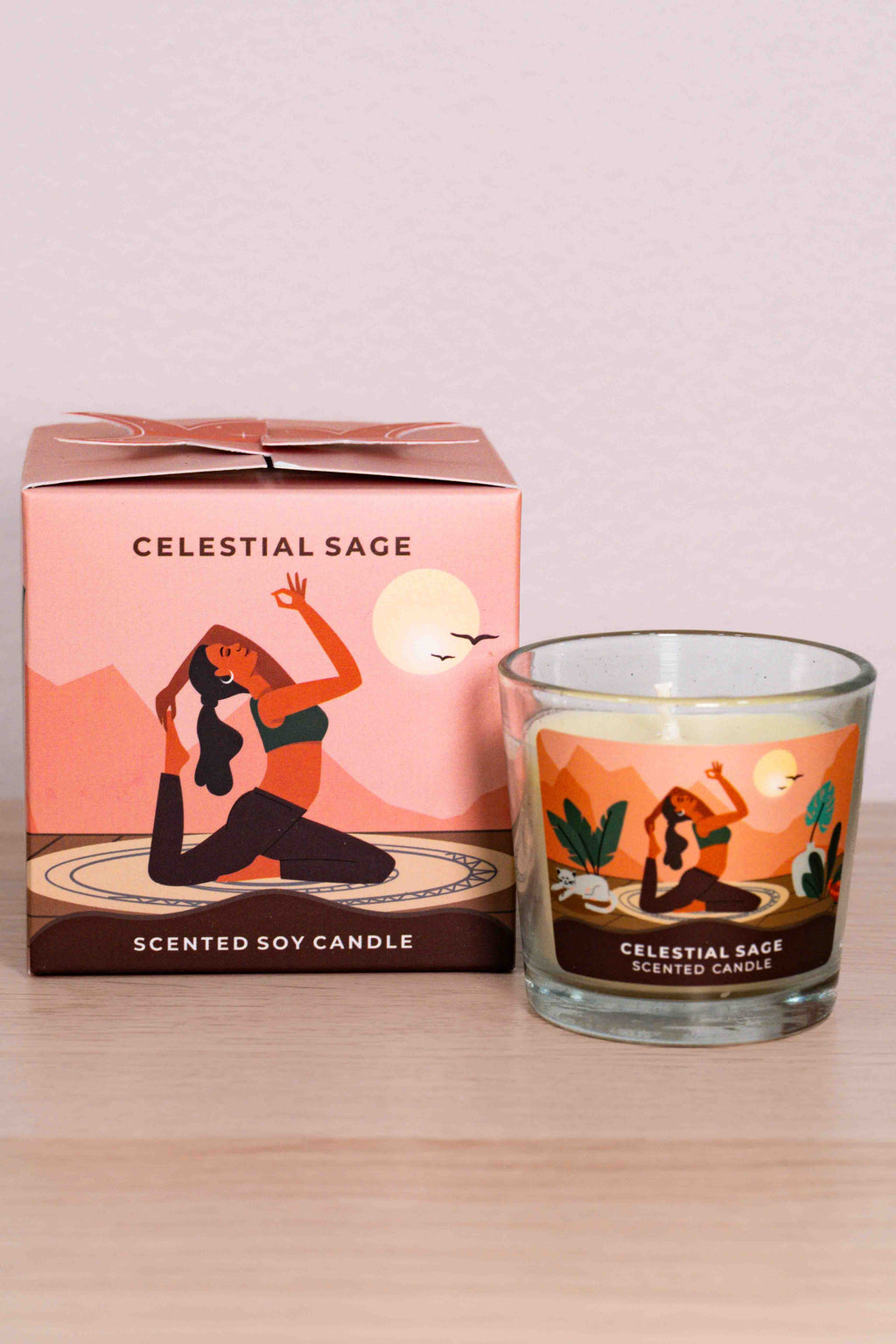 Vela Aromática Celestial Sage – Moonshine Yoga