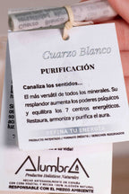 Vela Artesanal Cuarzo Blanco - Purificación
