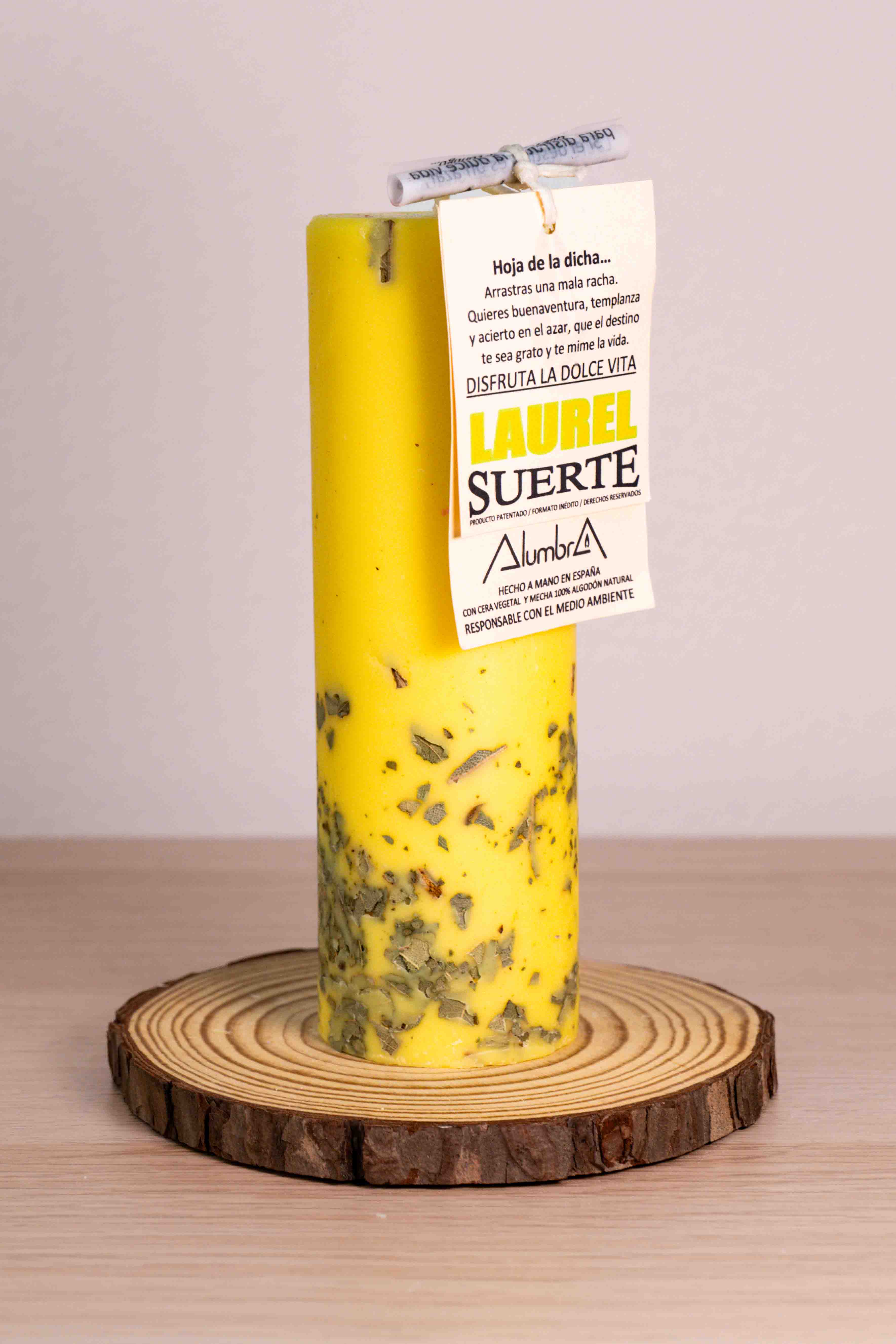 Vela Artesanal Laurel - Suerte