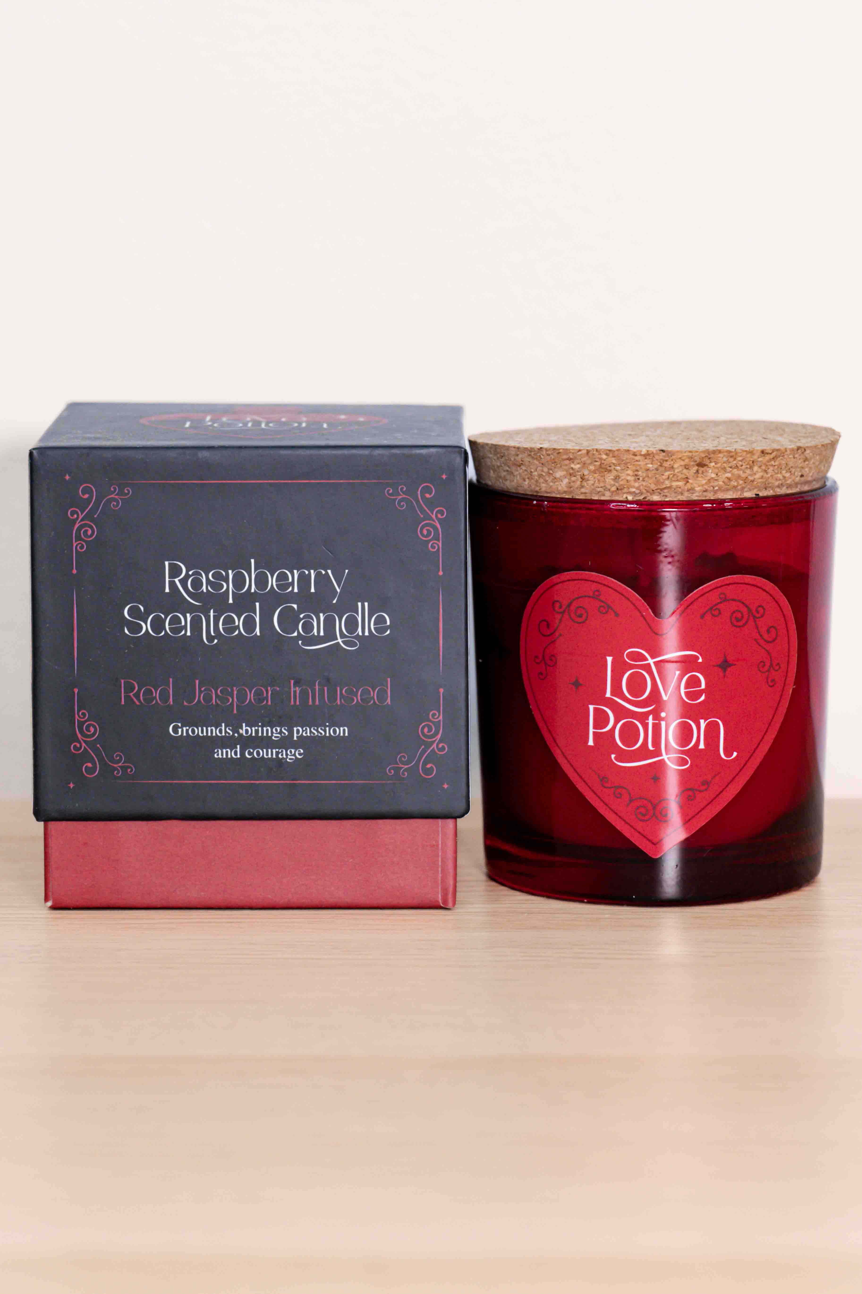 Vela Love Potion - Frambuesa y Jaspe Rojo