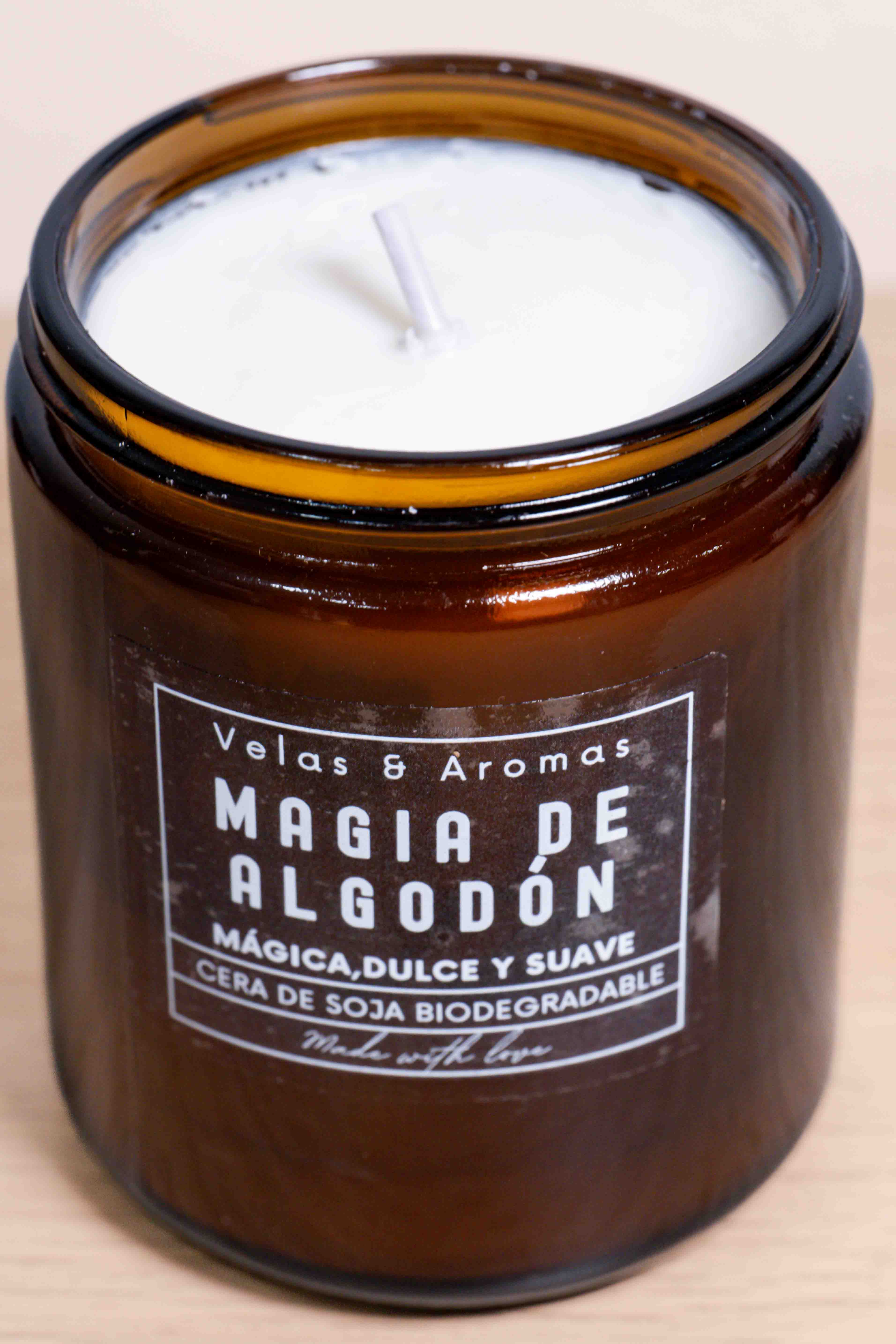 Vela Ámbar - Magia de Algodón