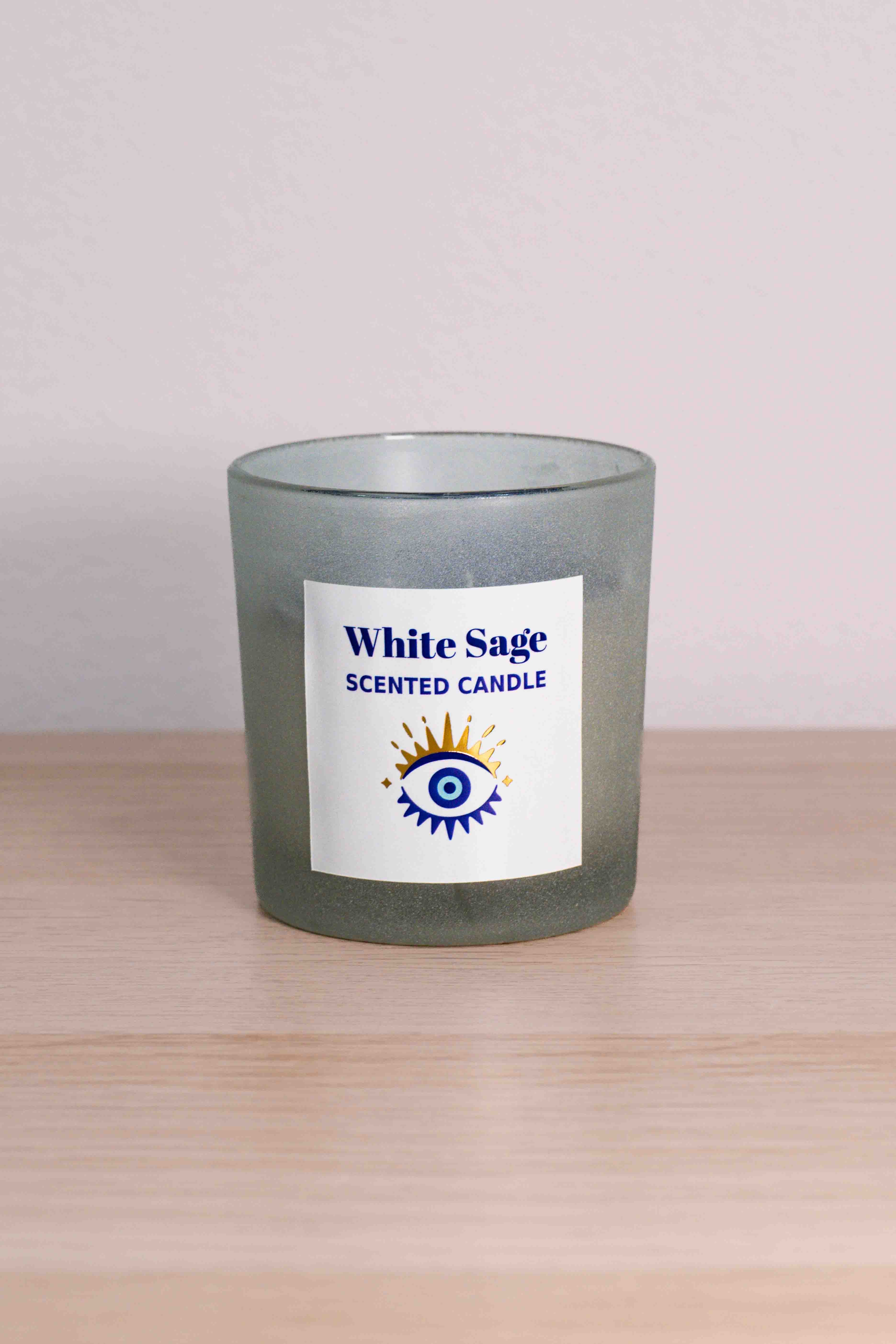 Vela Ojo Turco – Salvia Blanca con Sodalita